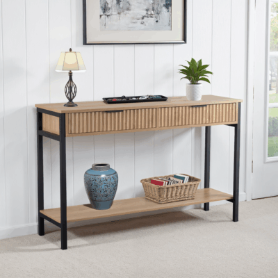 miami-2-drawer-console-table-oak-effect-black
