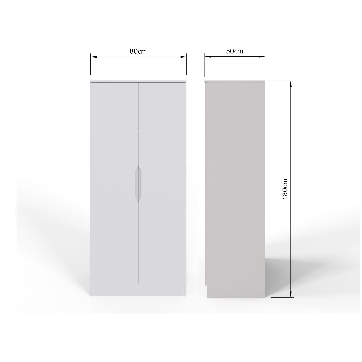 Luno 2 Door Double Wardrobe - Image 7