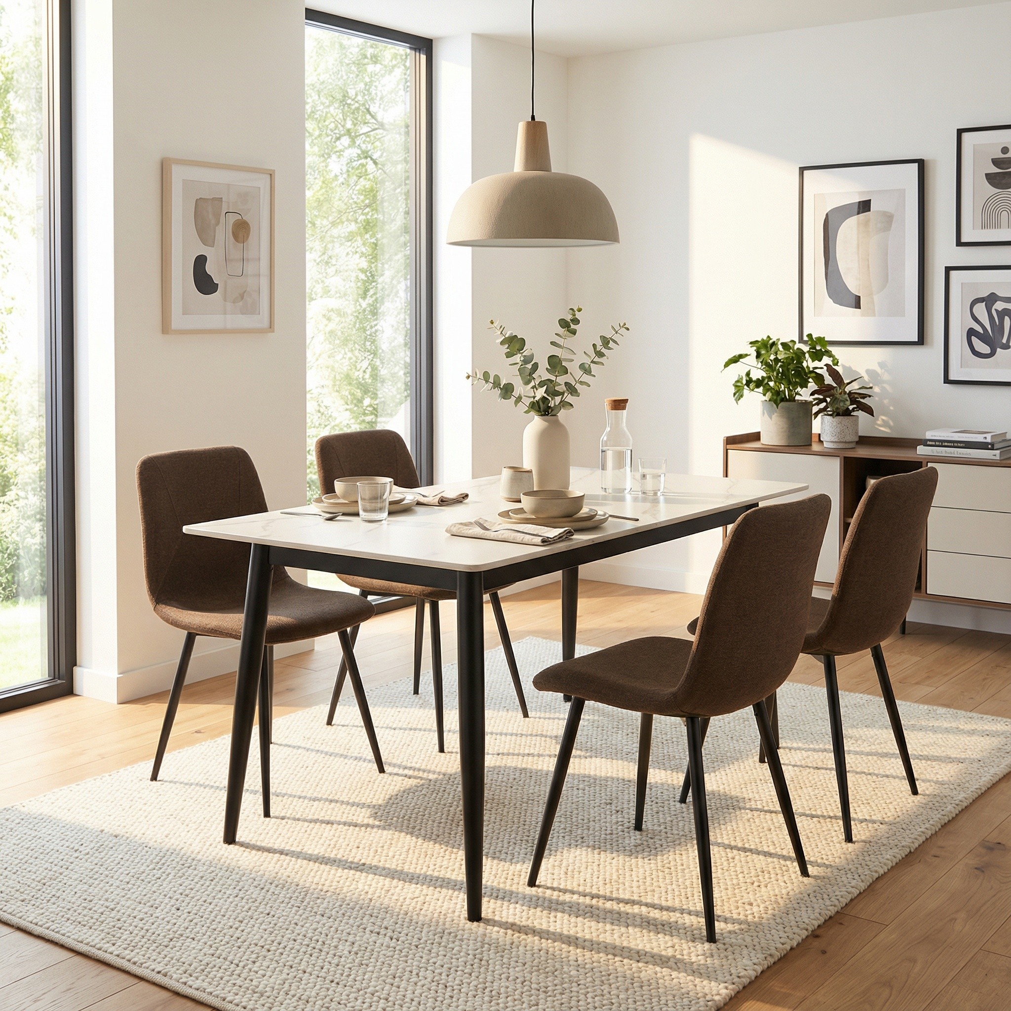 nova-cream-dining-set-with-4-esme-dark-brown-chairs
