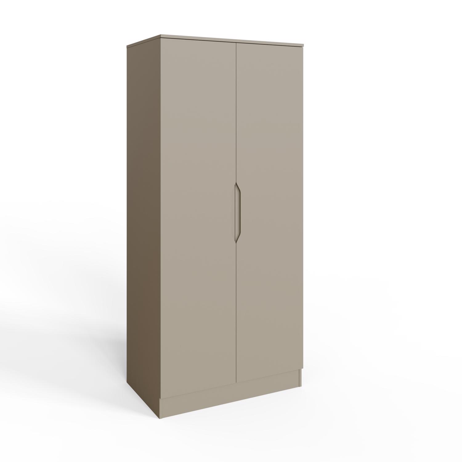 Luno 2 Door Double Wardrobe - Putty - Image 4