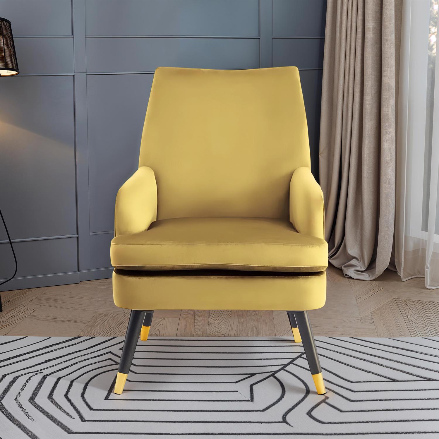 loretta-accent-chair-mustard-velvet-padded-armchair