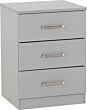 100-108-093_14 - Jamies Furniture Gray four-drawer filing cabinet with metal handles on each drawer.