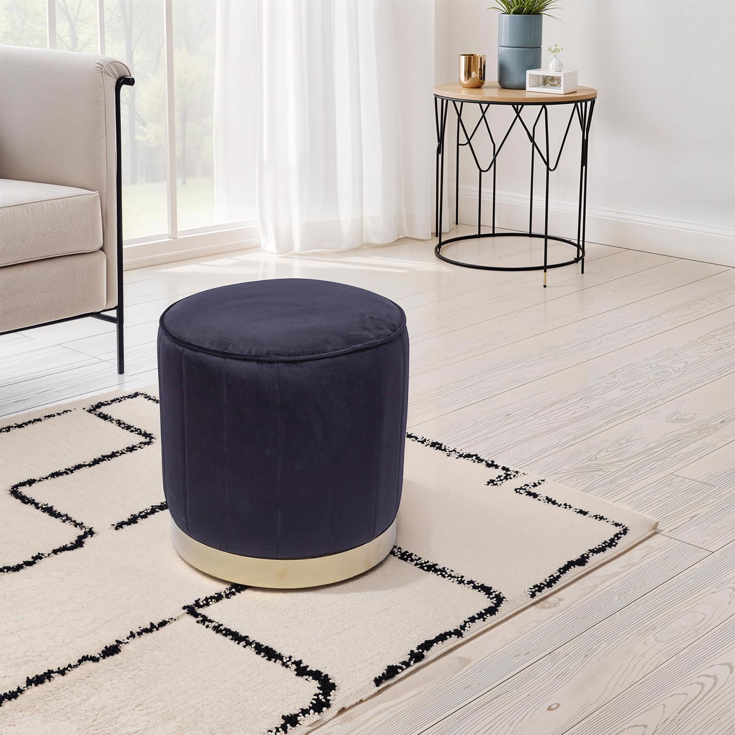loretta-barrel-stool-black-velvet-tufted-vintage-style-puffe-seat