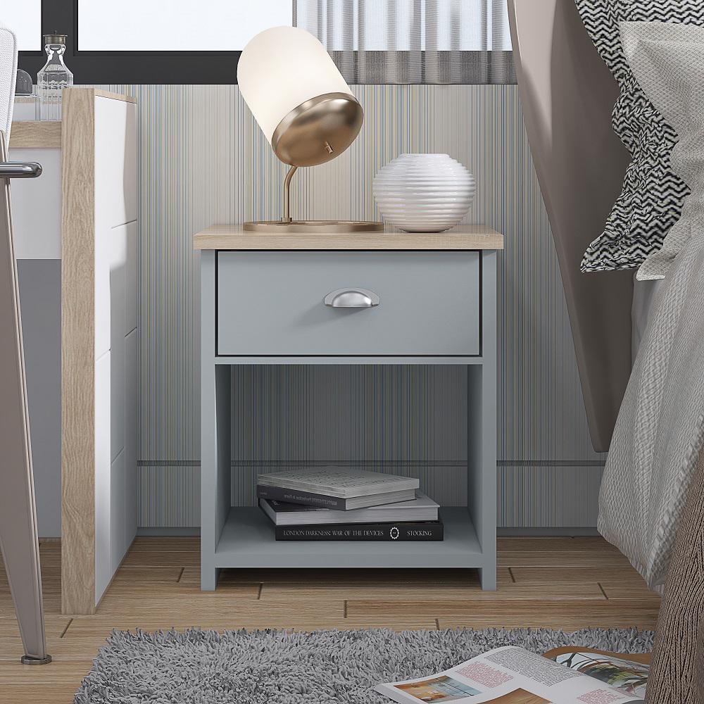 westbury-farmhouse-1-drawer-bedside-cabinet-matt-grey-light-oak