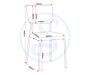 400-401-284_51_1 - Jamies Furniture Anatomical sketch of a ball-and-socket joint with surrounding bones and labeled parts.