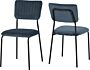 400-401-369_05_2 - Jamies Furniture Two blue chairs with metal legs positioned side by side.