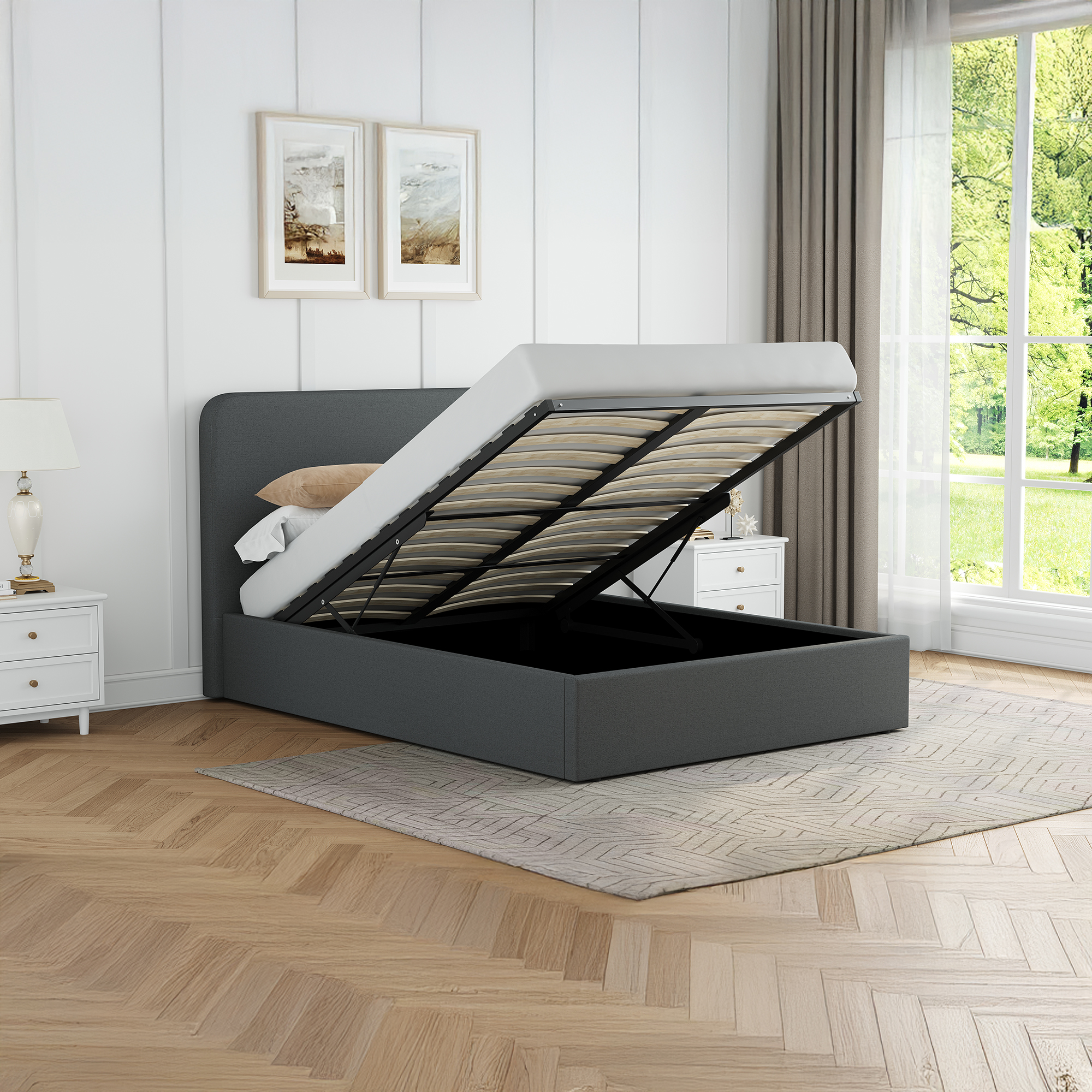 grey-fabric-double-ottoman-storage-bedframe
