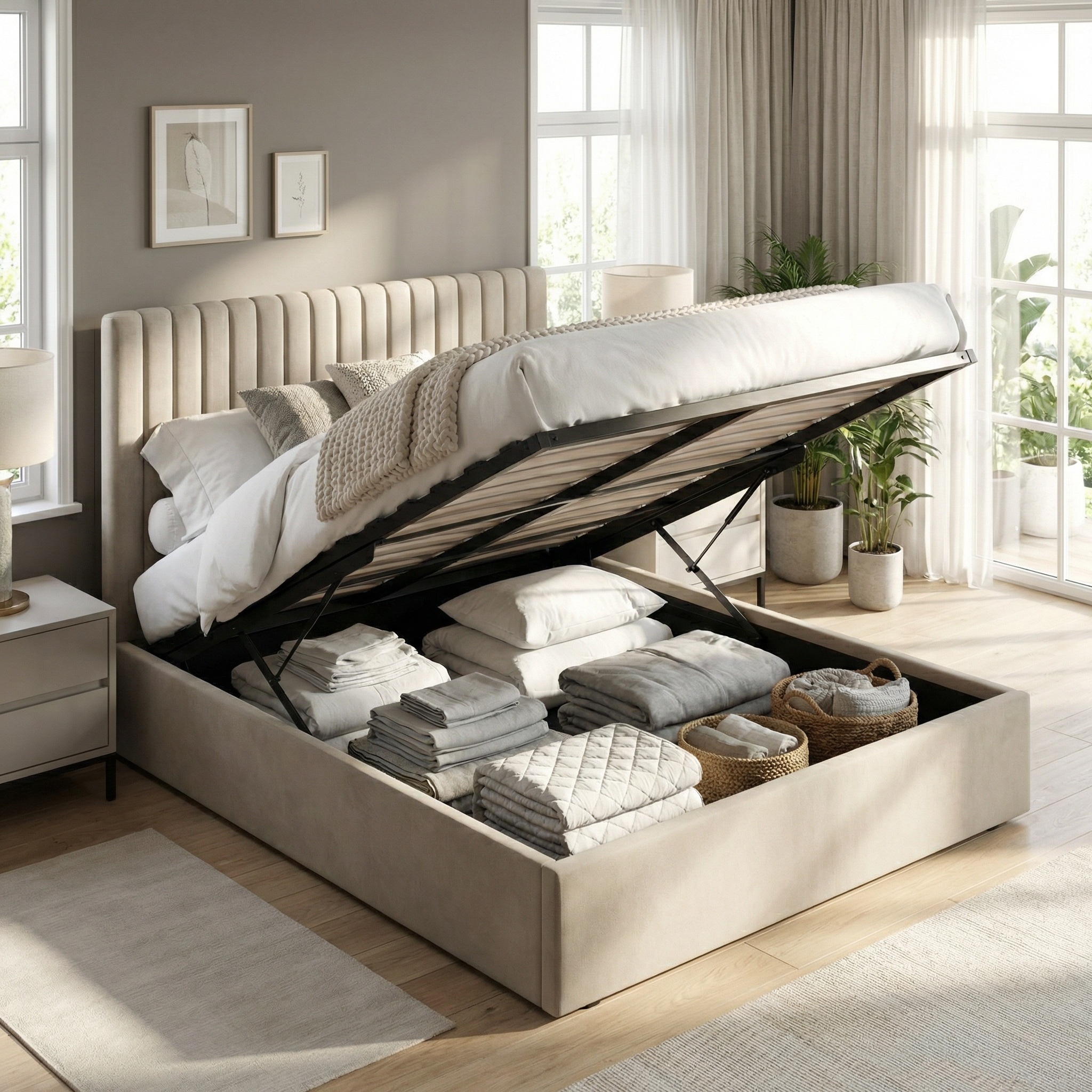 king-size-tall-ottoman-storage-bedframe-marbled-sand-fabric