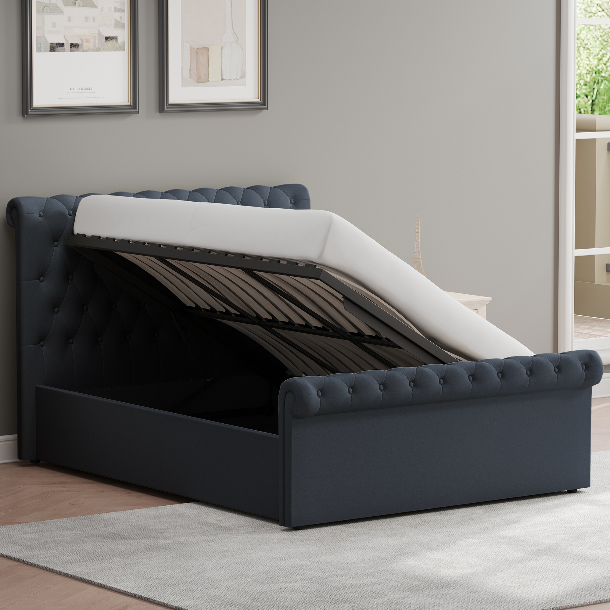 king-size-side-lift-ottoman-storage-bedframe-charcoal-fabric