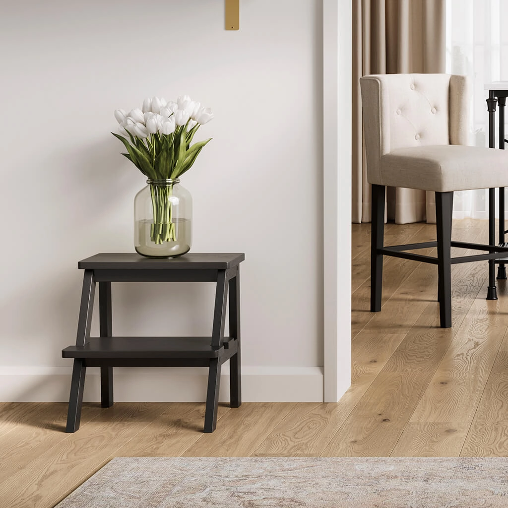 Addie-Black-Stool-LifeStyle - Jamies Furniture