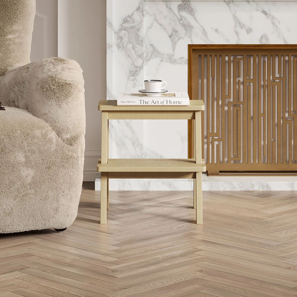 Addie-Grey-Wash-Stool-LifeStyle - Jamies Furniture
