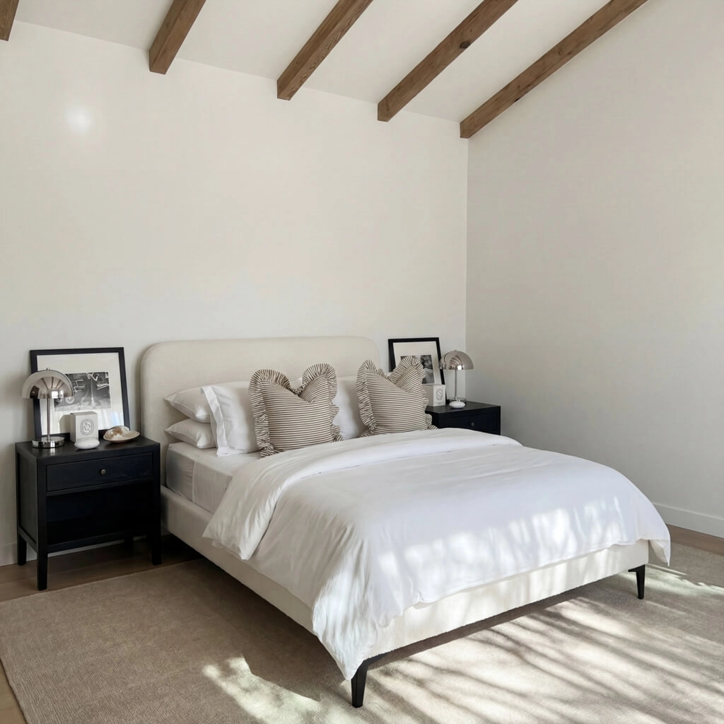 Albany-Ivory-King-Bed-LifeStyle - Jamies Furniture