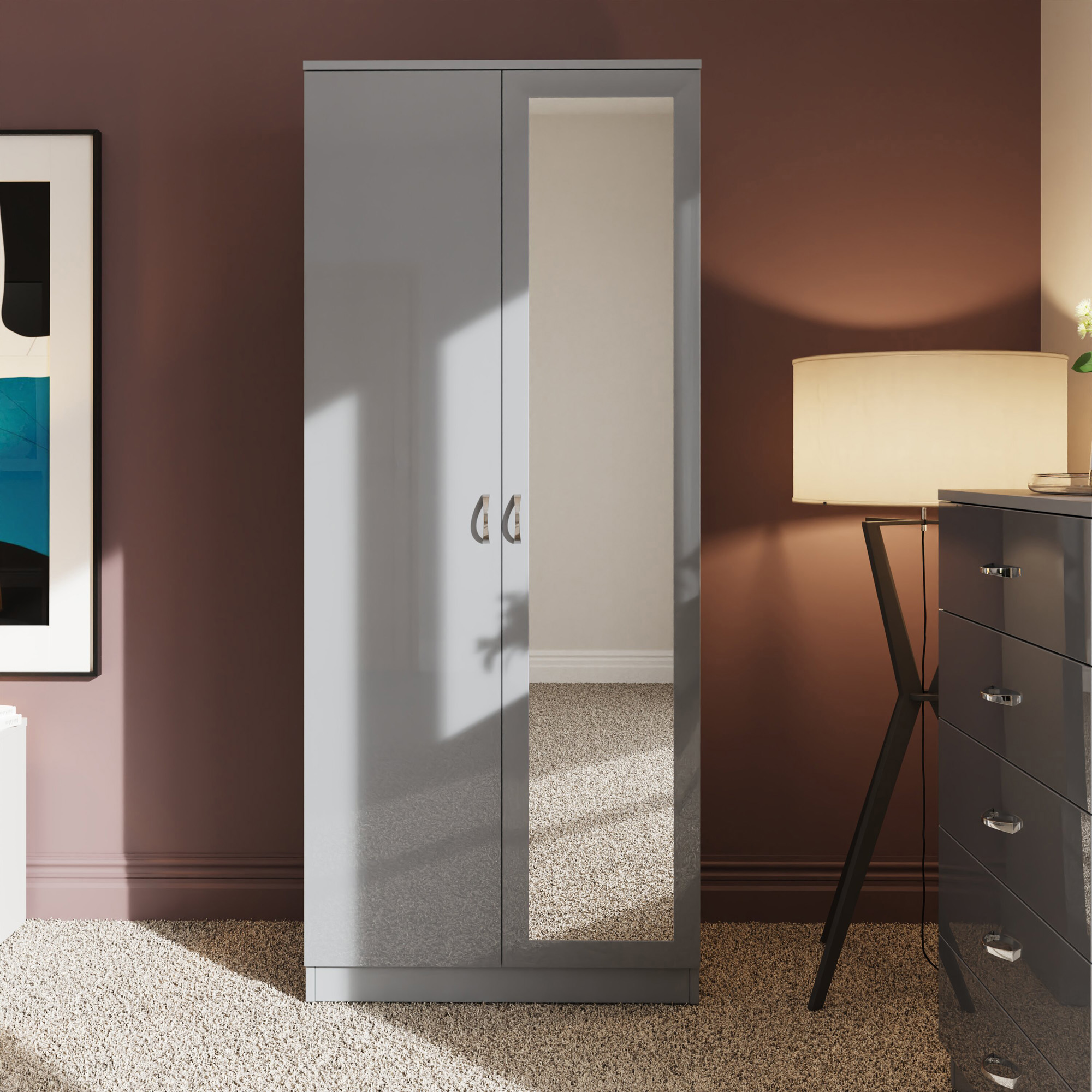 chilton-2-door-wardrobe-with-mirror-grey-gloss-front