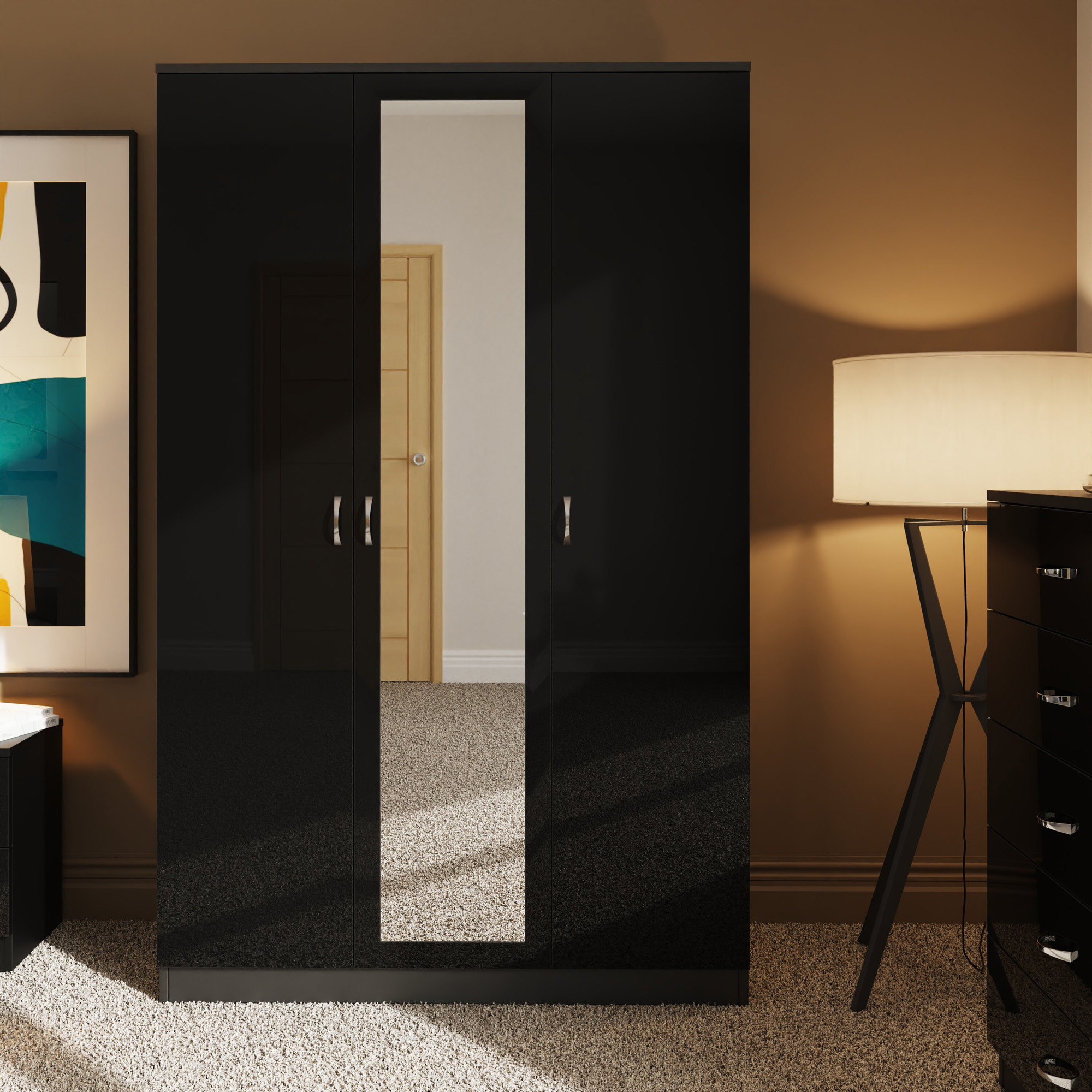 chilton-3-door-wardrobe-with-mirror-black-gloss-front