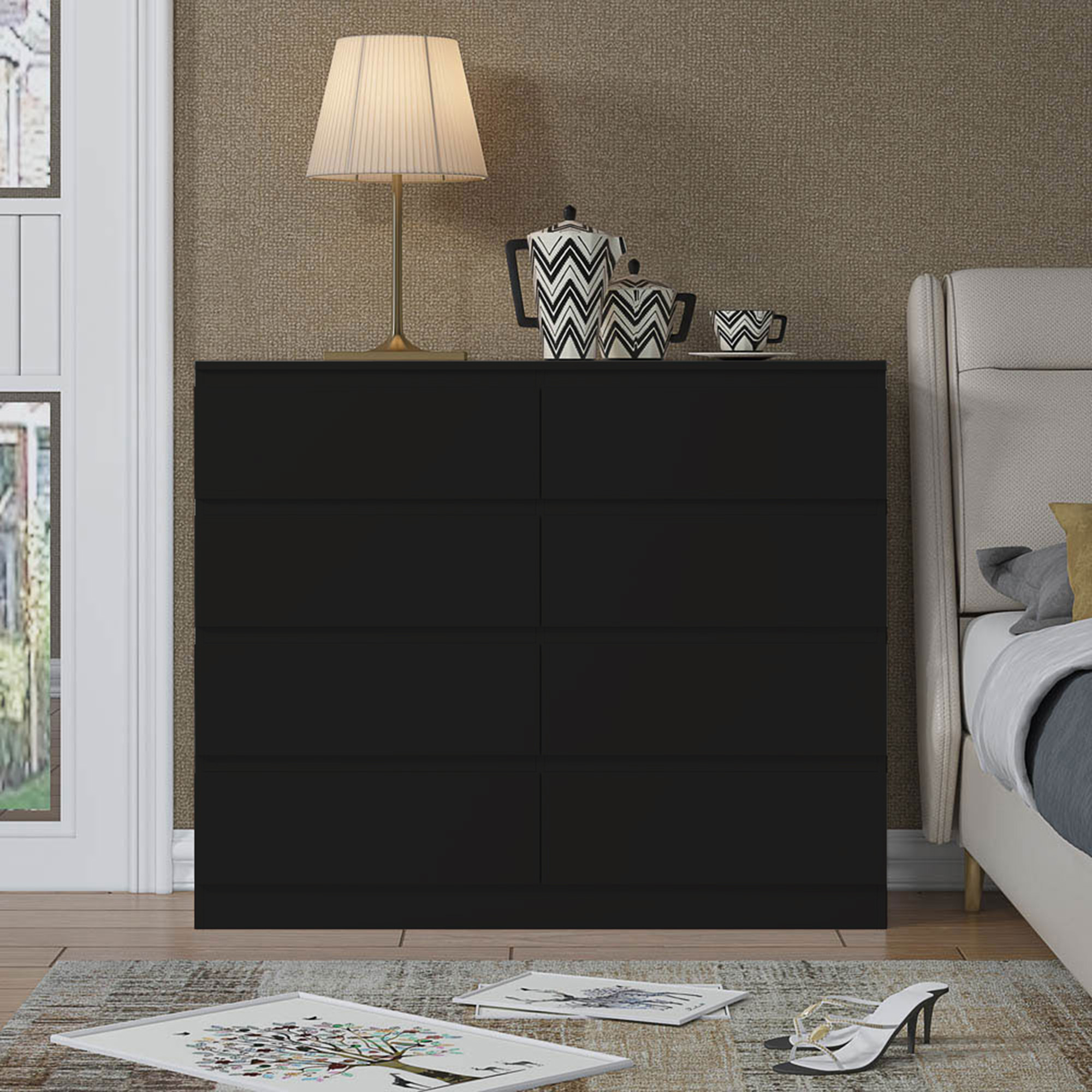 carlton-8-drawer-wide-44-chest-of-drawers-matt-black