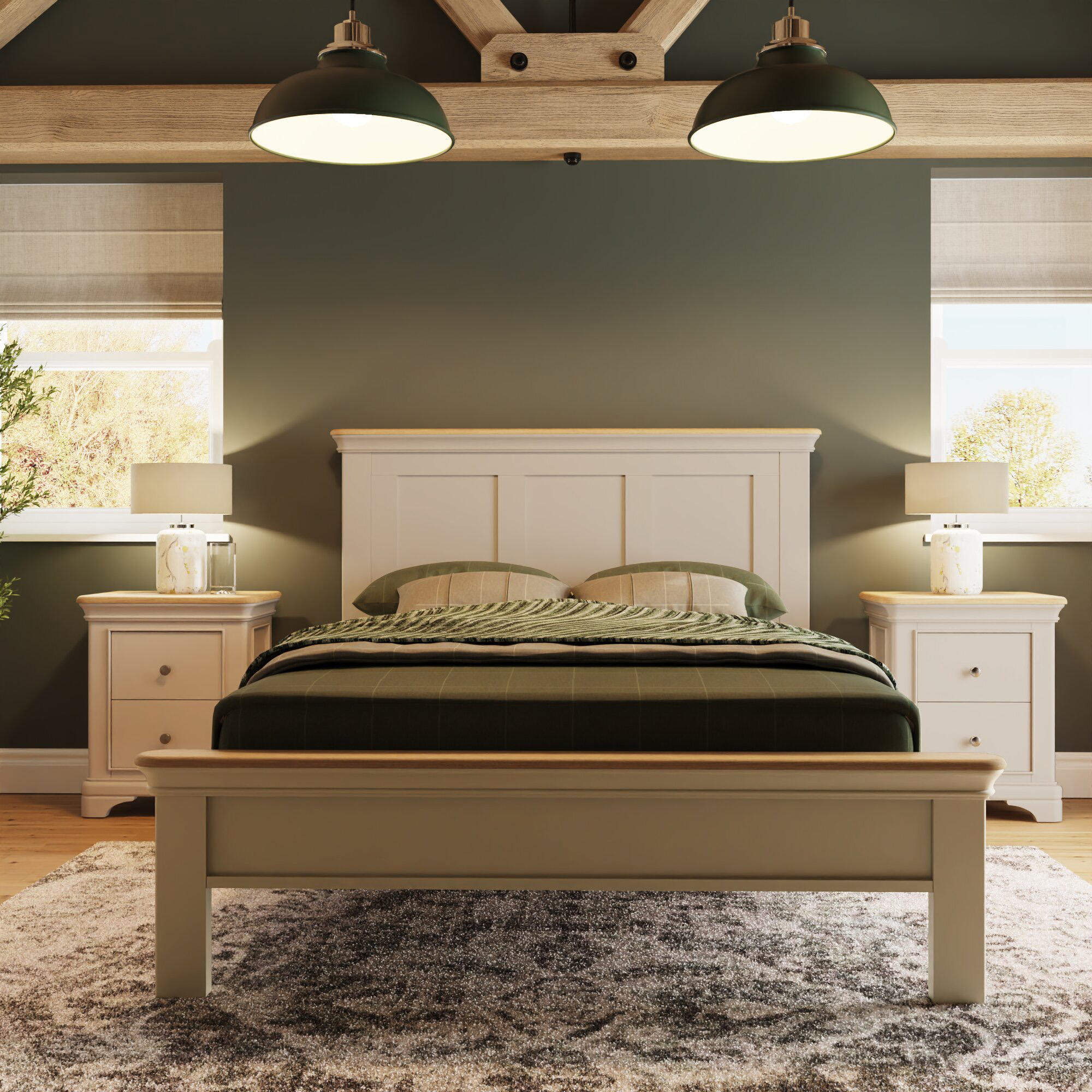 faire-4ft6-double-shaker-panel-bed-in-putty