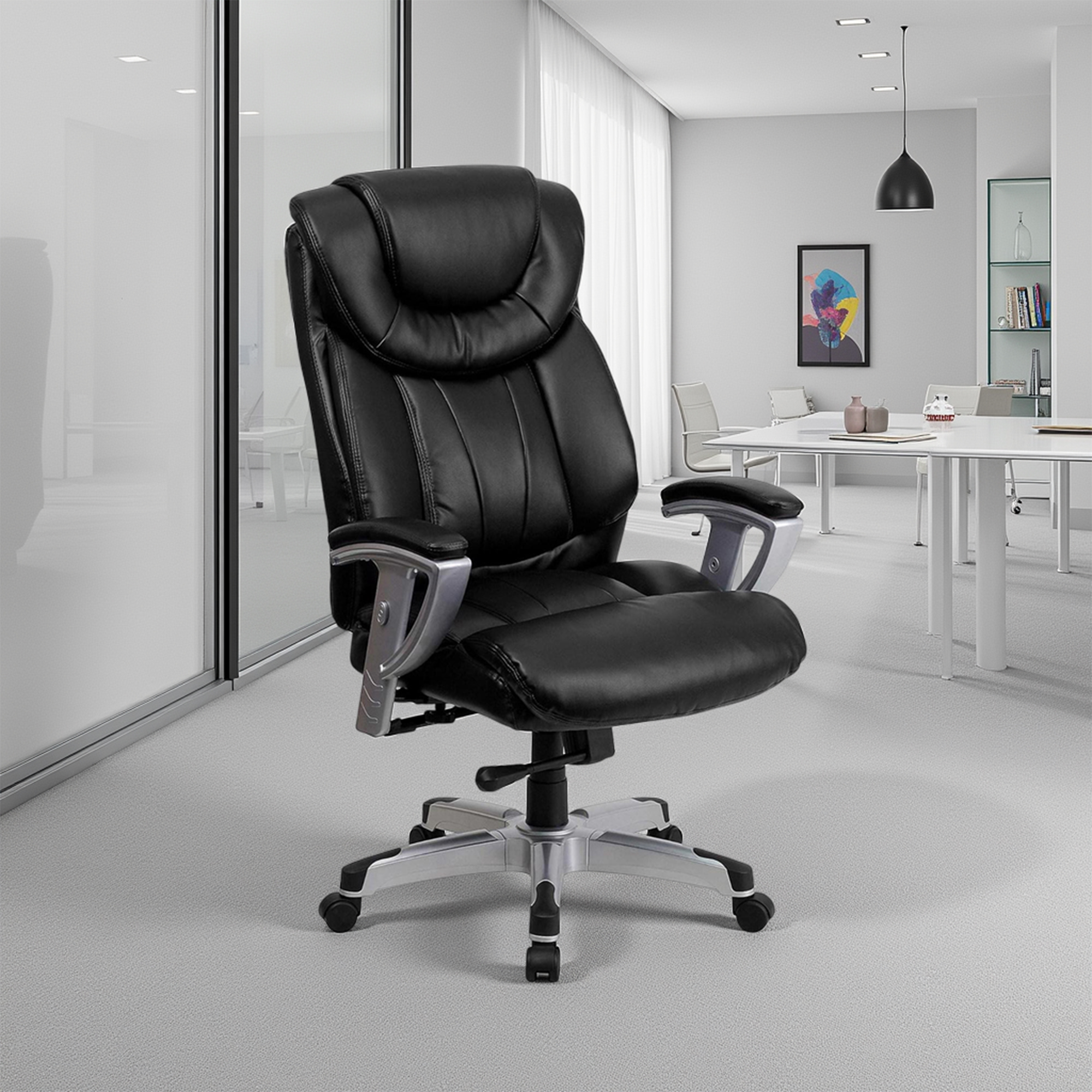 black-faux-leather-high-back-executive-office-chair