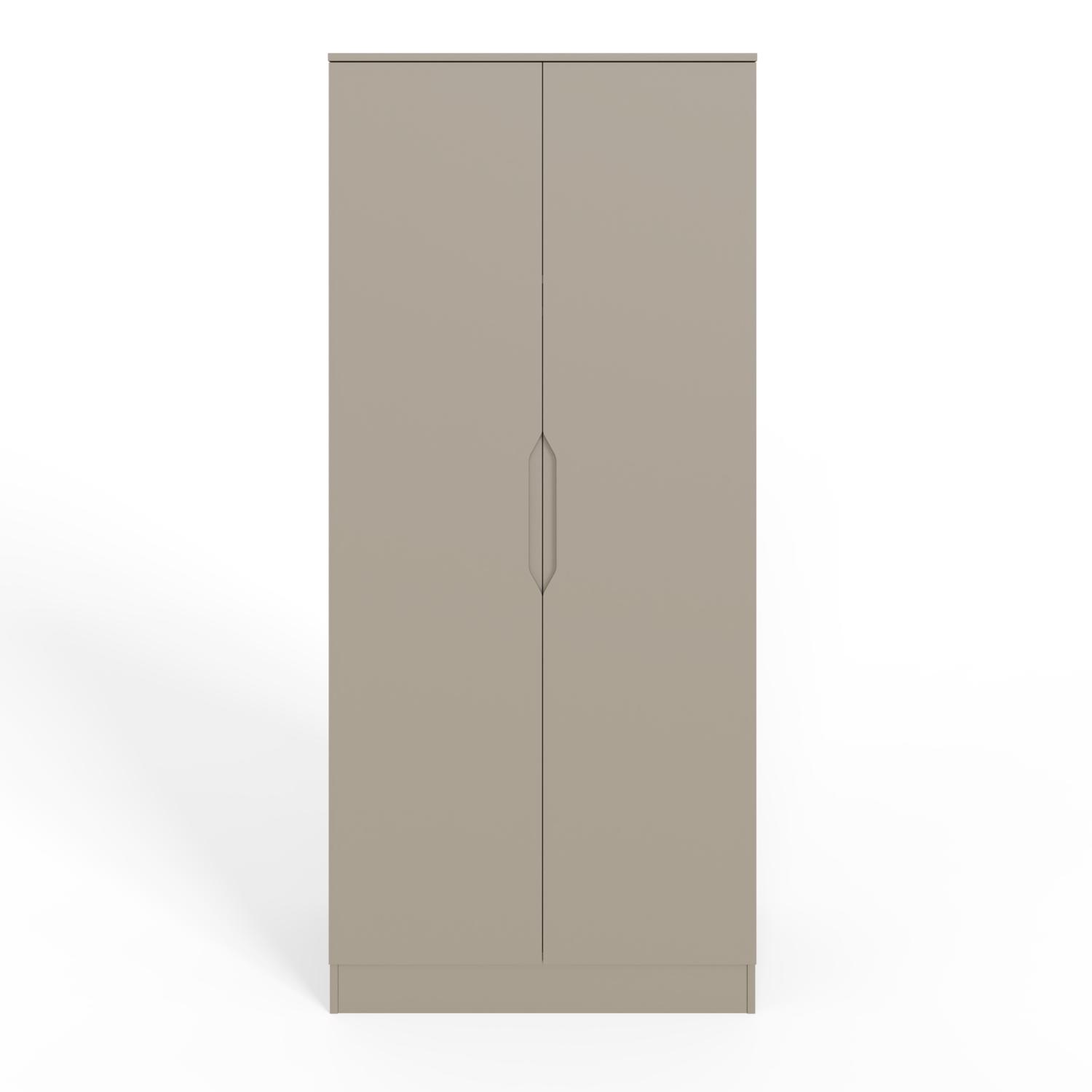 Luno 2 Door Double Wardrobe - Putty - Image 3