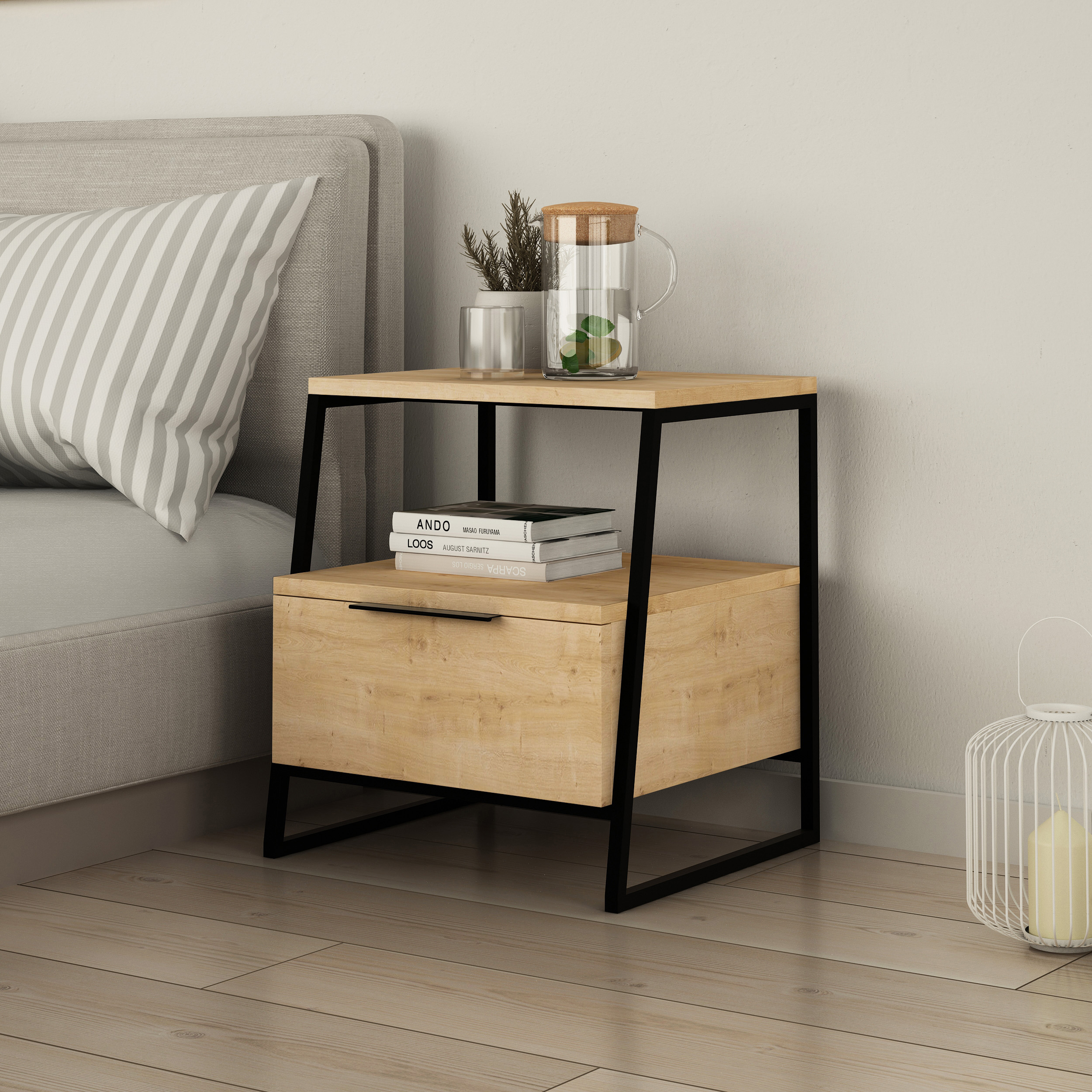 pal-modern-bedside-table-with-drawer-oak-45cm-wide