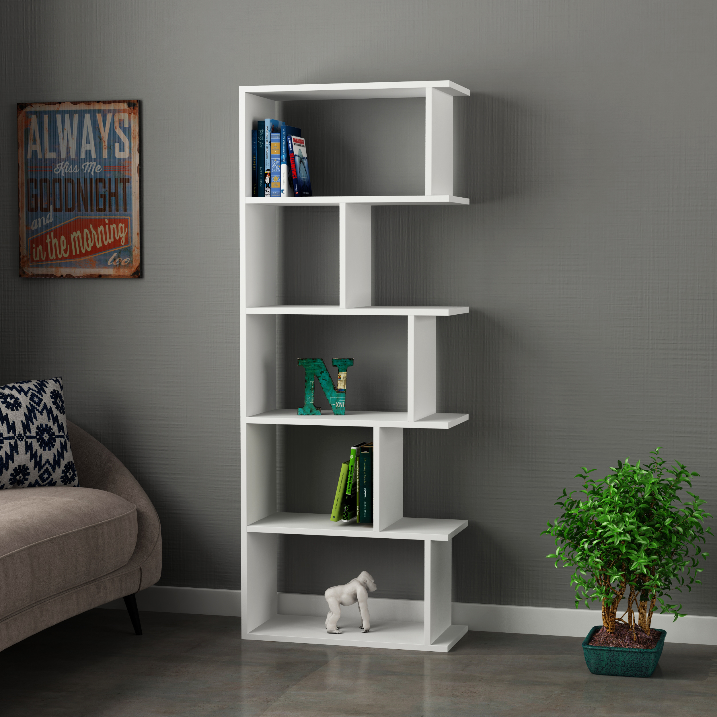 tapi-modern-bookcase-display-unit-white-tall-159cm