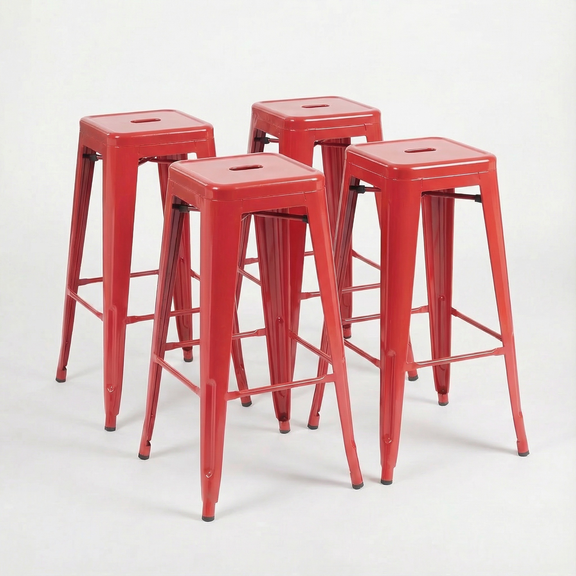 Red_30_stool_groupjpg - Jamies Furniture