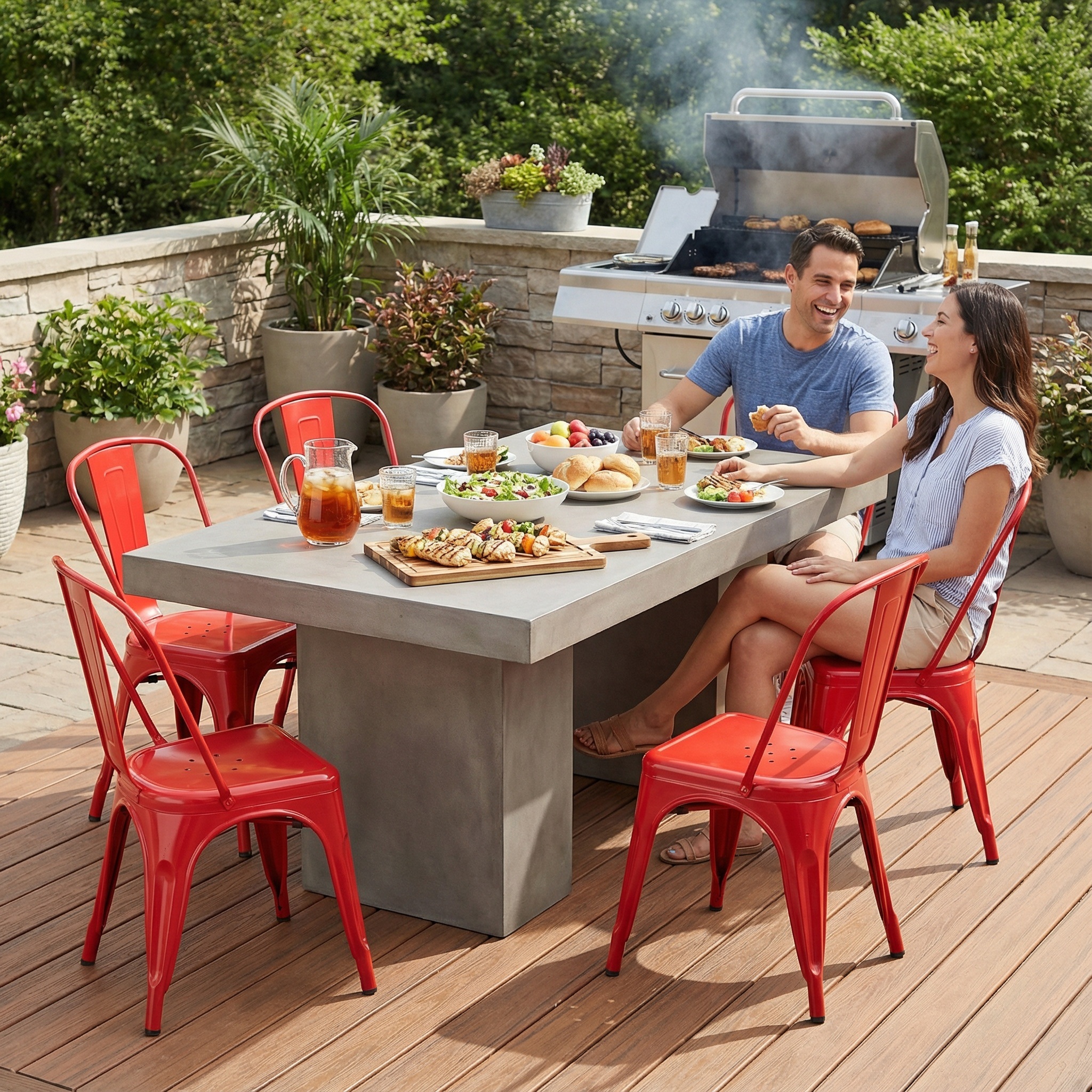 bistro-pack-of-4-red-metal-chairs