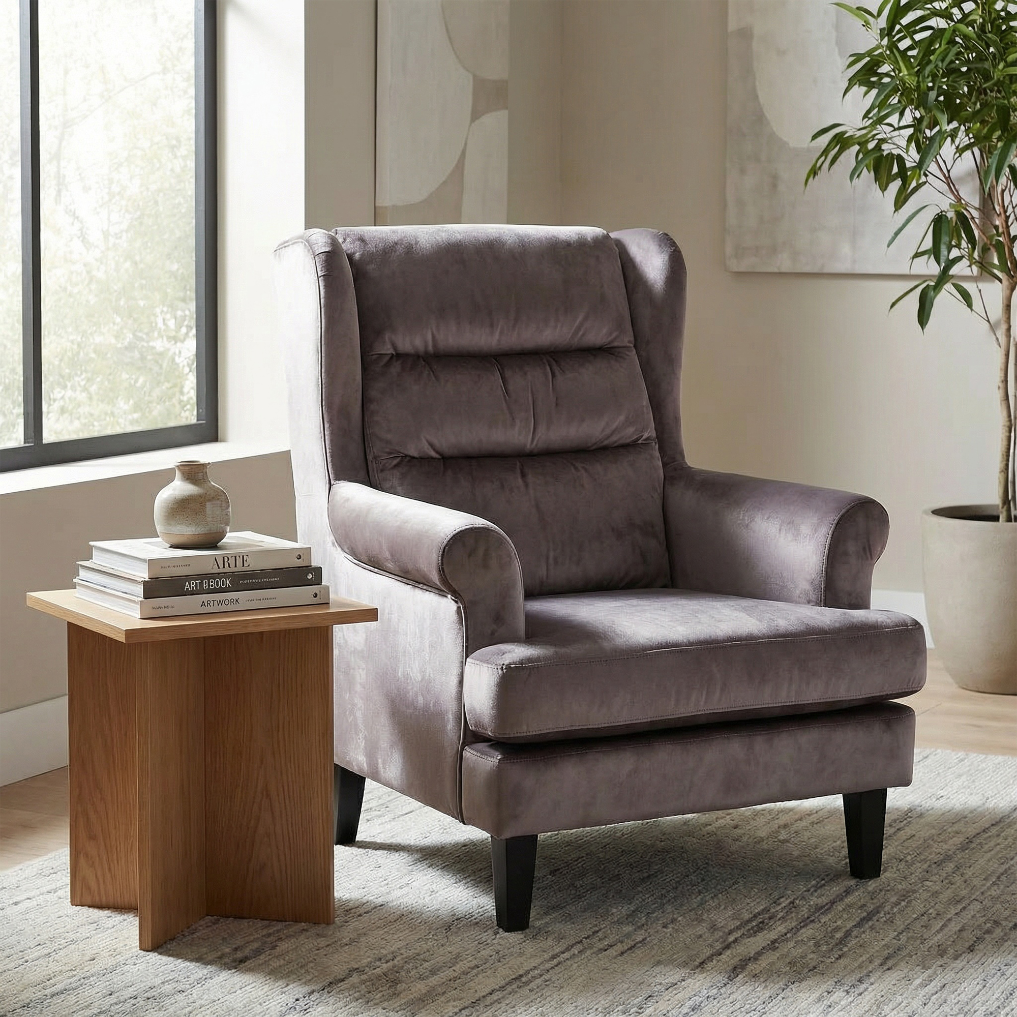 loretta-armchair-mink-velvet-cushioned-ribbed-back