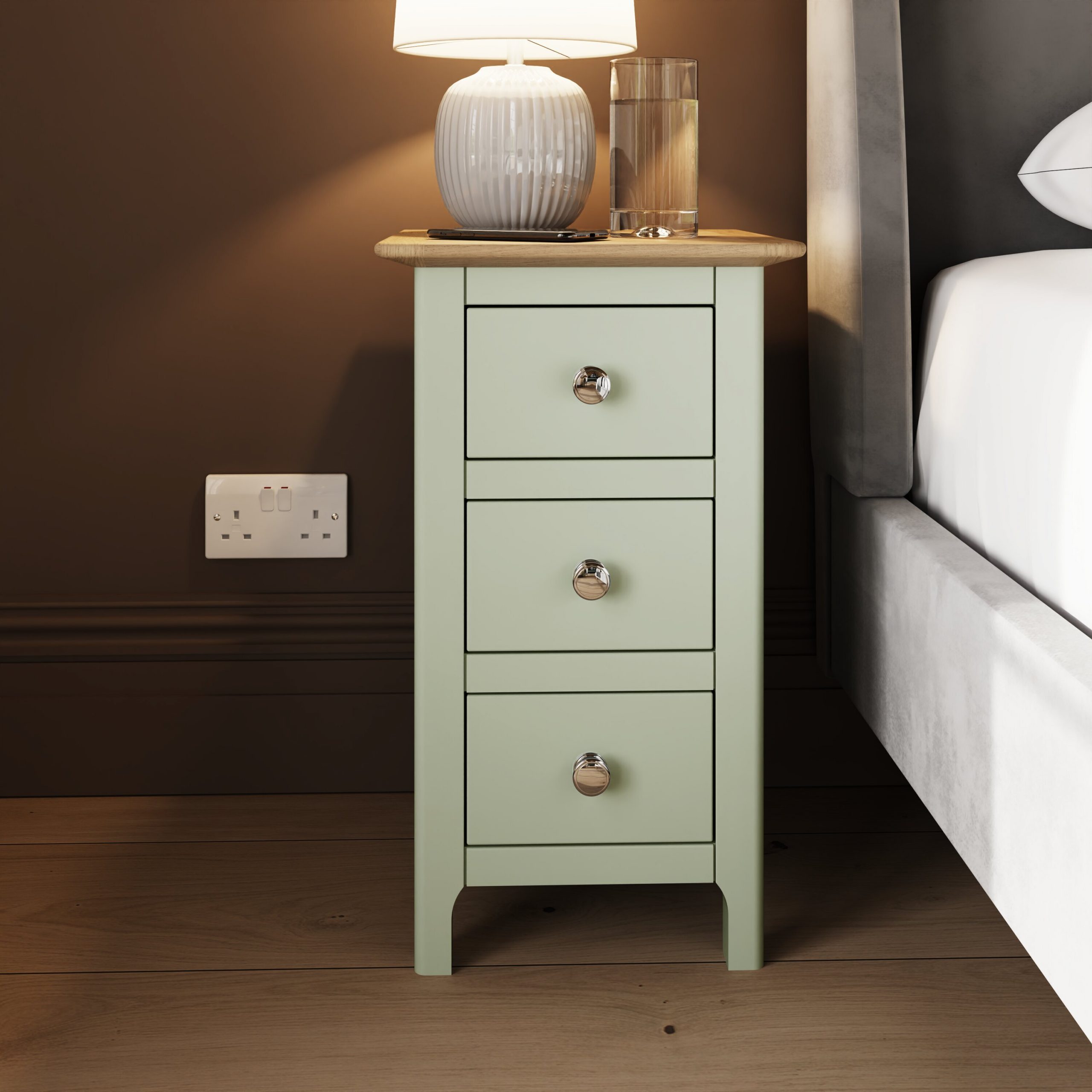 taberno-oak-3-drawer-bedside-table-nightstand-cabinet-sage-green