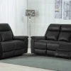Torino Recliner Sofa - Black