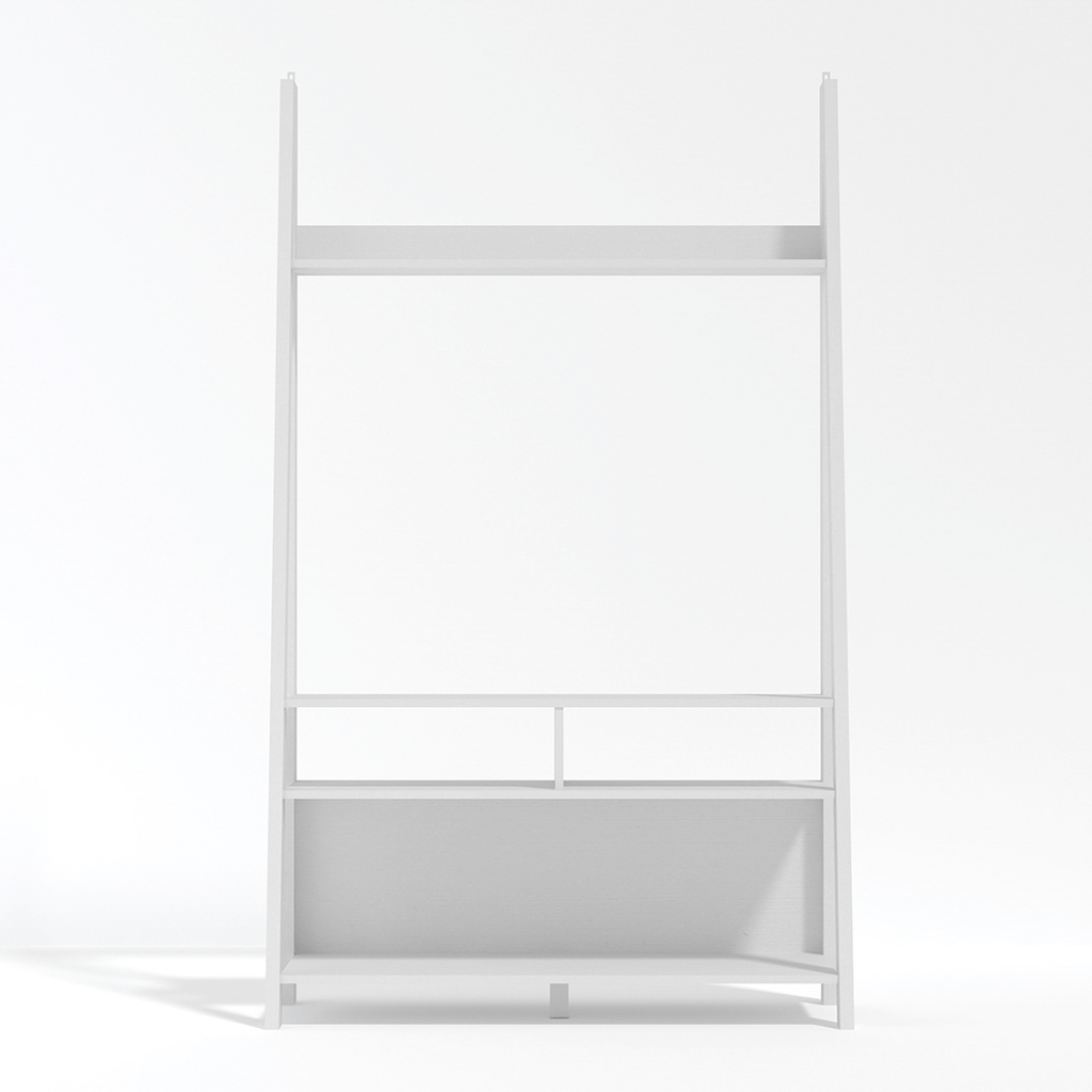 Tiva-White-Ladder-TV-Unit-2 - Jamies Furniture