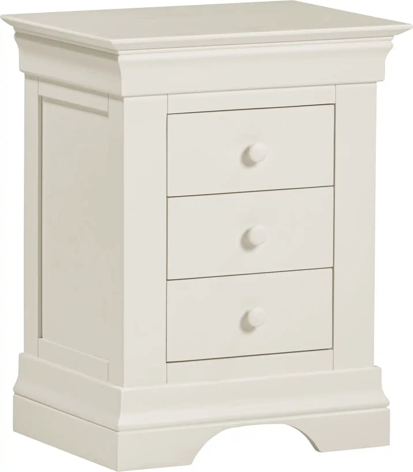 BORDEAUX-3-DRAWER-BEDSIDE-IVORY-100-103-120-07 - Jamies Furniture