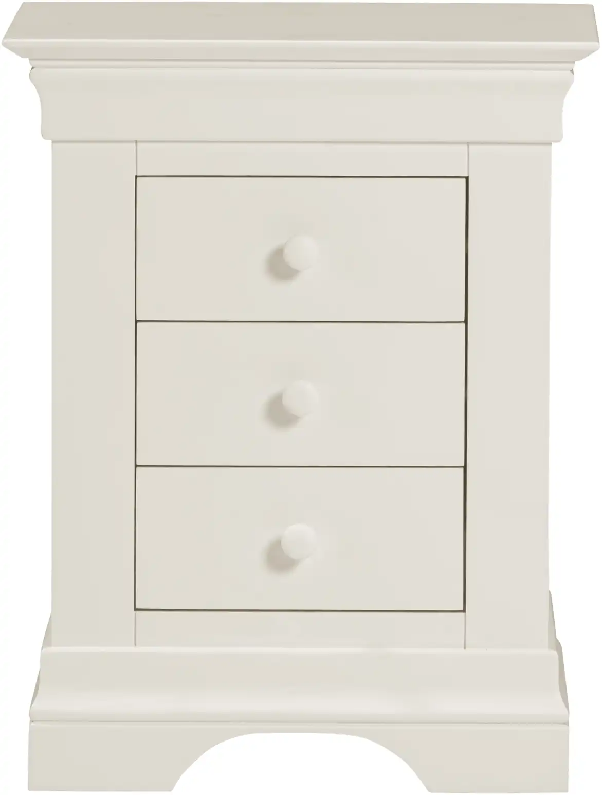 BORDEAUX-3-DRAWER-BEDSIDE-IVORY-100-103-120-08 - Jamies Furniture