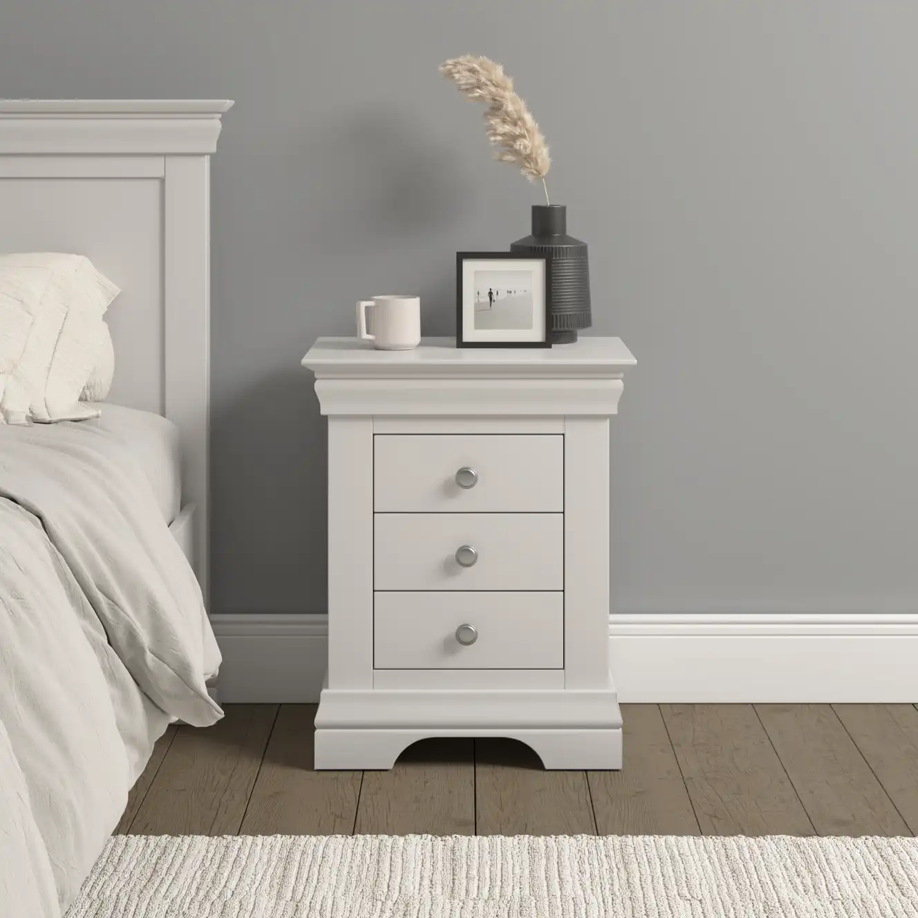 BORDEAUX-3-DRAWER-BEDSIDE-IVORY-100-103-120-10 - Jamies Furniture