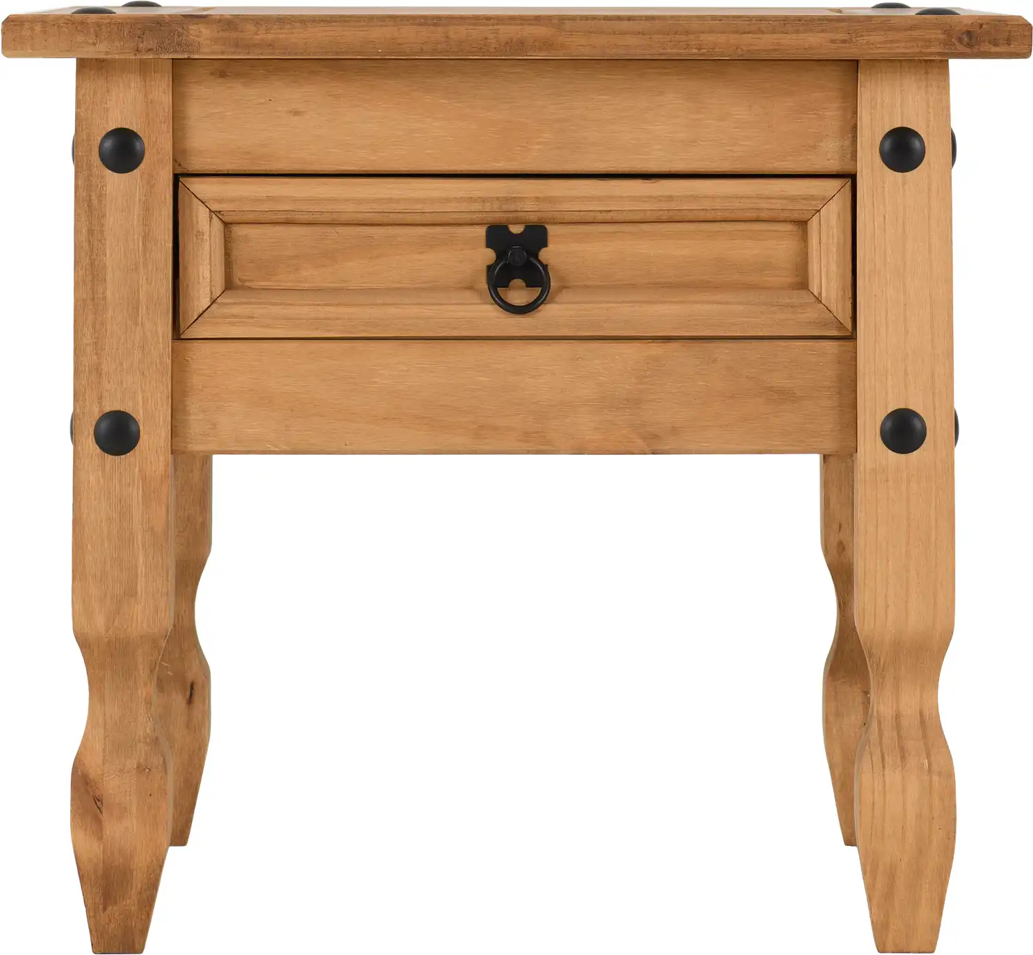 CORONA-1-DRAWER-LAMP-TABLE-DISTRESSED-WAXED-PINE-2020-300-302-032-03 - Jamies Furniture