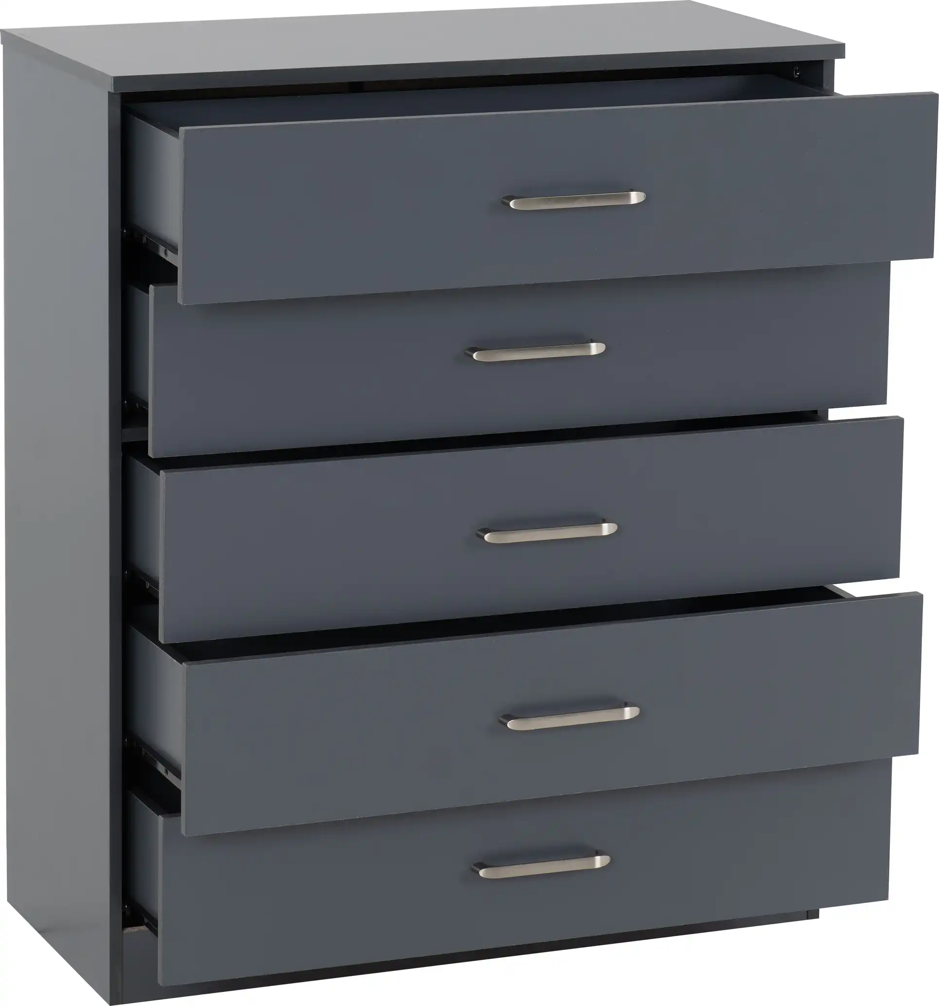 DAKOTA-5-DRAWER-CHEST-DARK-GREY-2025-100-102-218-02 - Jamies Furniture
