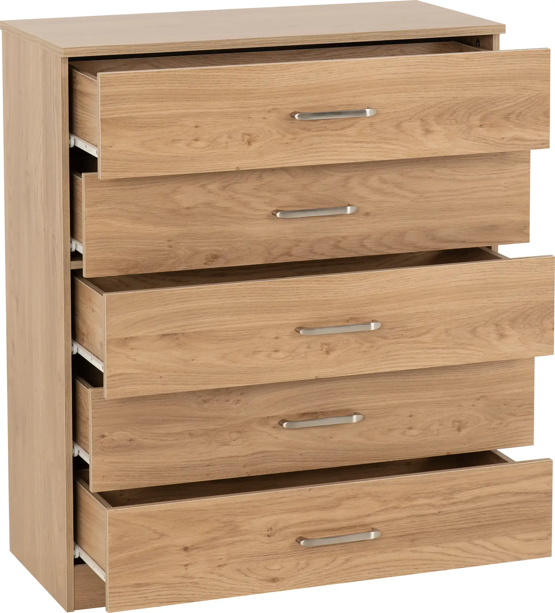 DAKOTA-5-DRAWER-CHEST-OAK-EFFECT-2025-100-102-206-02 - Jamies Furniture