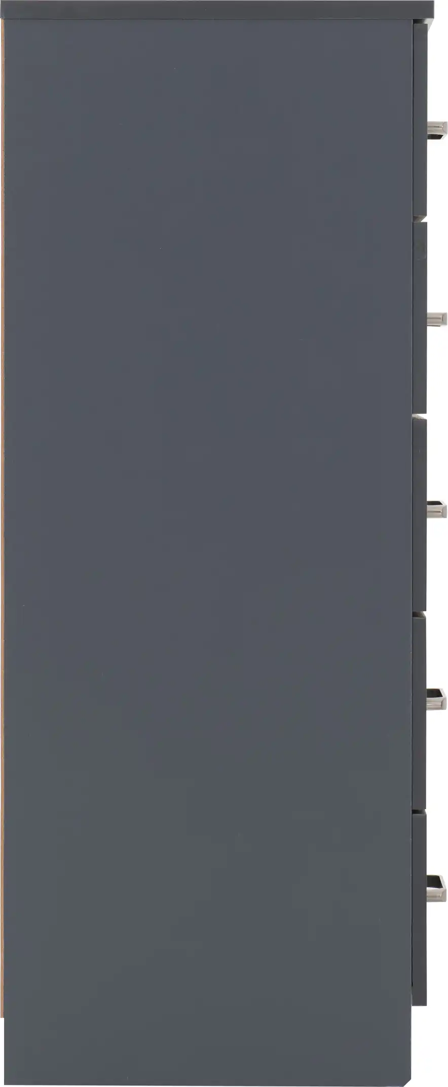 DAKOTA-5-DRAWER-NARROW-CHEST-DARK-GREY-2025-100-102-220-04 - Jamies Furniture