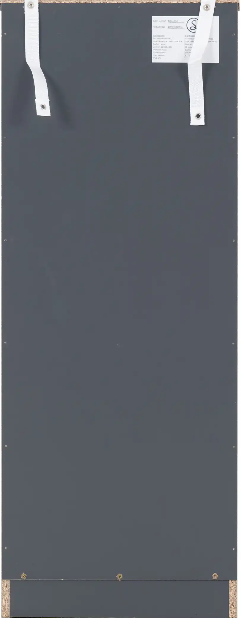 DAKOTA-5-DRAWER-NARROW-CHEST-DARK-GREY-2025-100-102-220-05 - Jamies Furniture