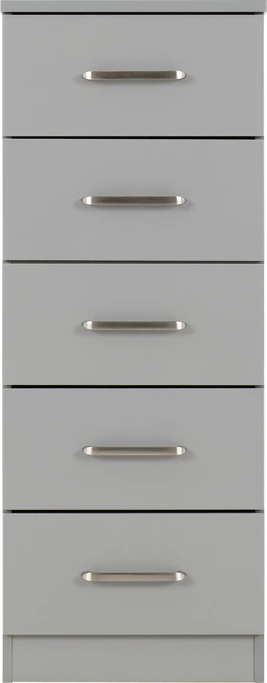 DAKOTA-5-DRAWER-NARROW-CHEST-LIGHT-GREY-2025-100-102-216-03 - Jamies Furniture