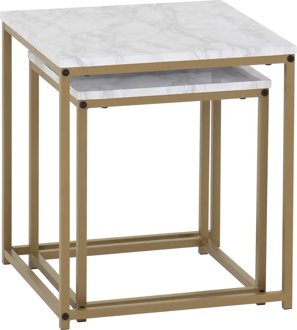 DALLAS-NEST-OF-2-TABLES-MARBLEGOLD-EFFECT-2023-300-303-038-02 - Jamies Furniture