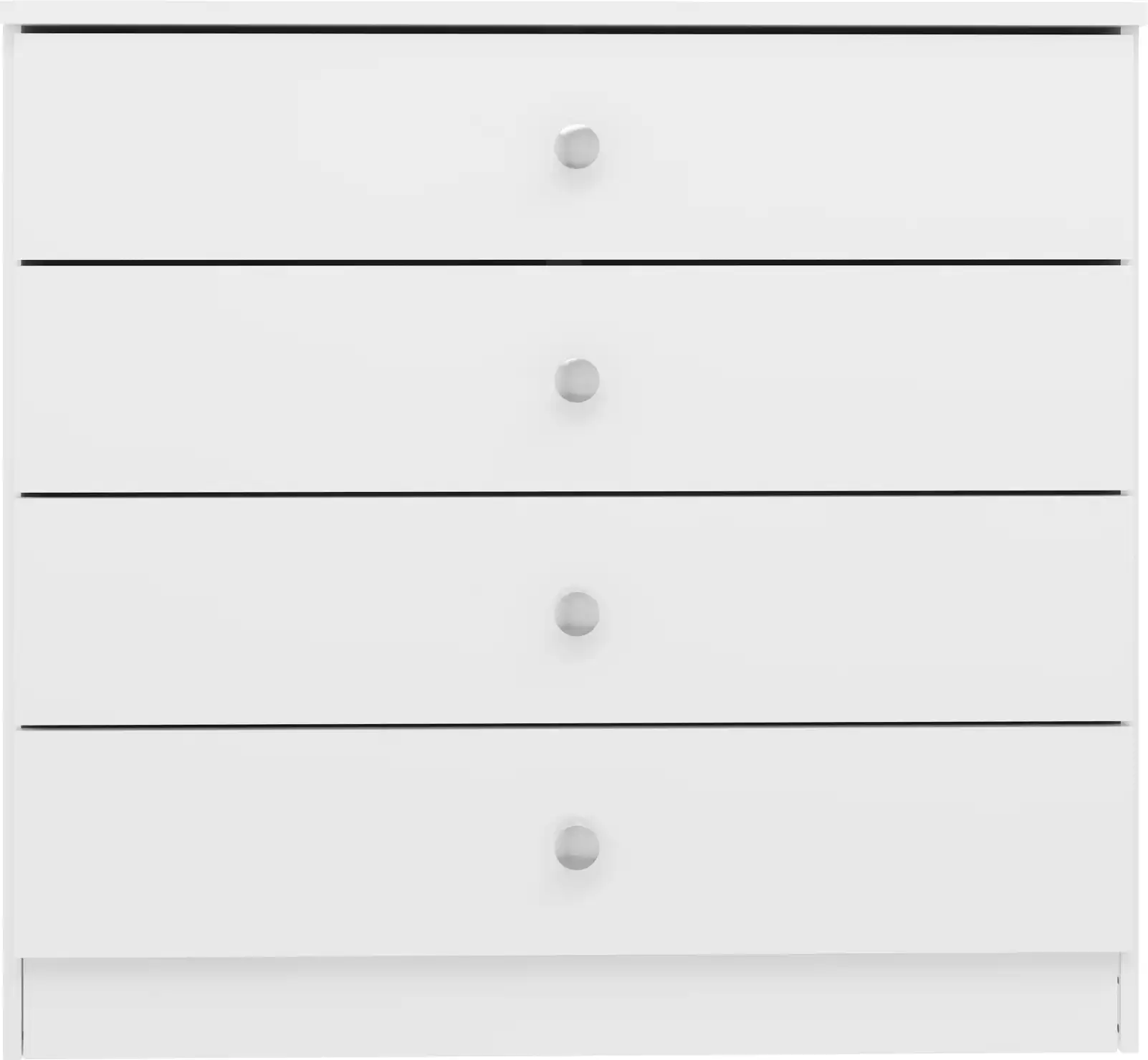 DENVER-4-DRAWER-CHEST-WHITE-GLOSS-2024-100-102-201-F03 - Jamies Furniture