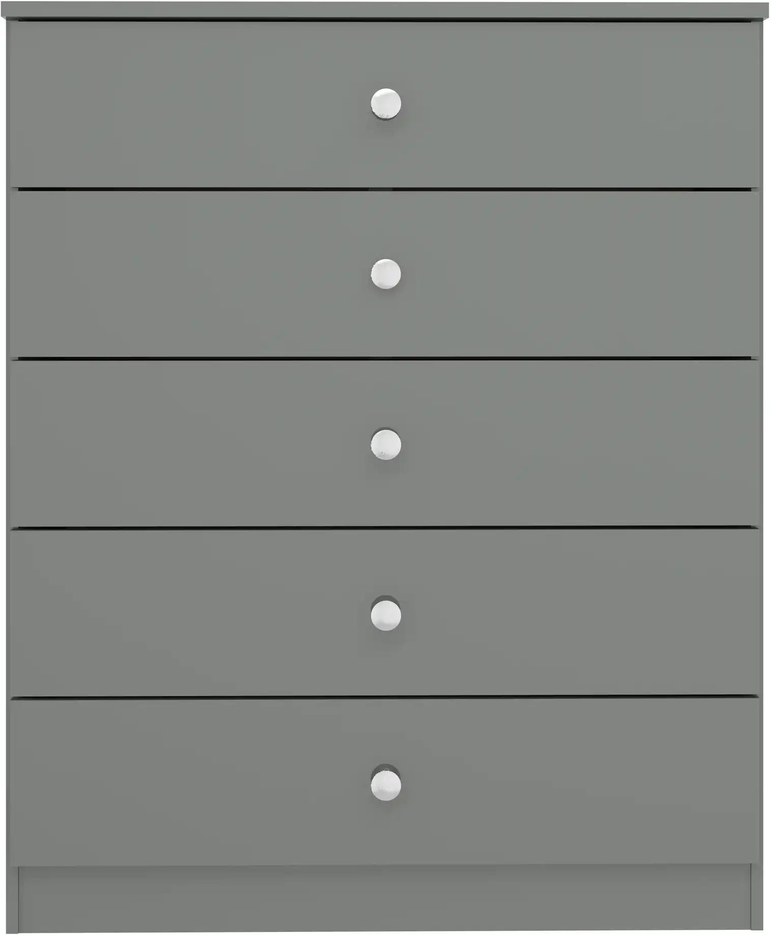 DENVER-5-DRAWER-CHEST-GREY-GLOSS-2024-100-102-200-F03 - Jamies Furniture