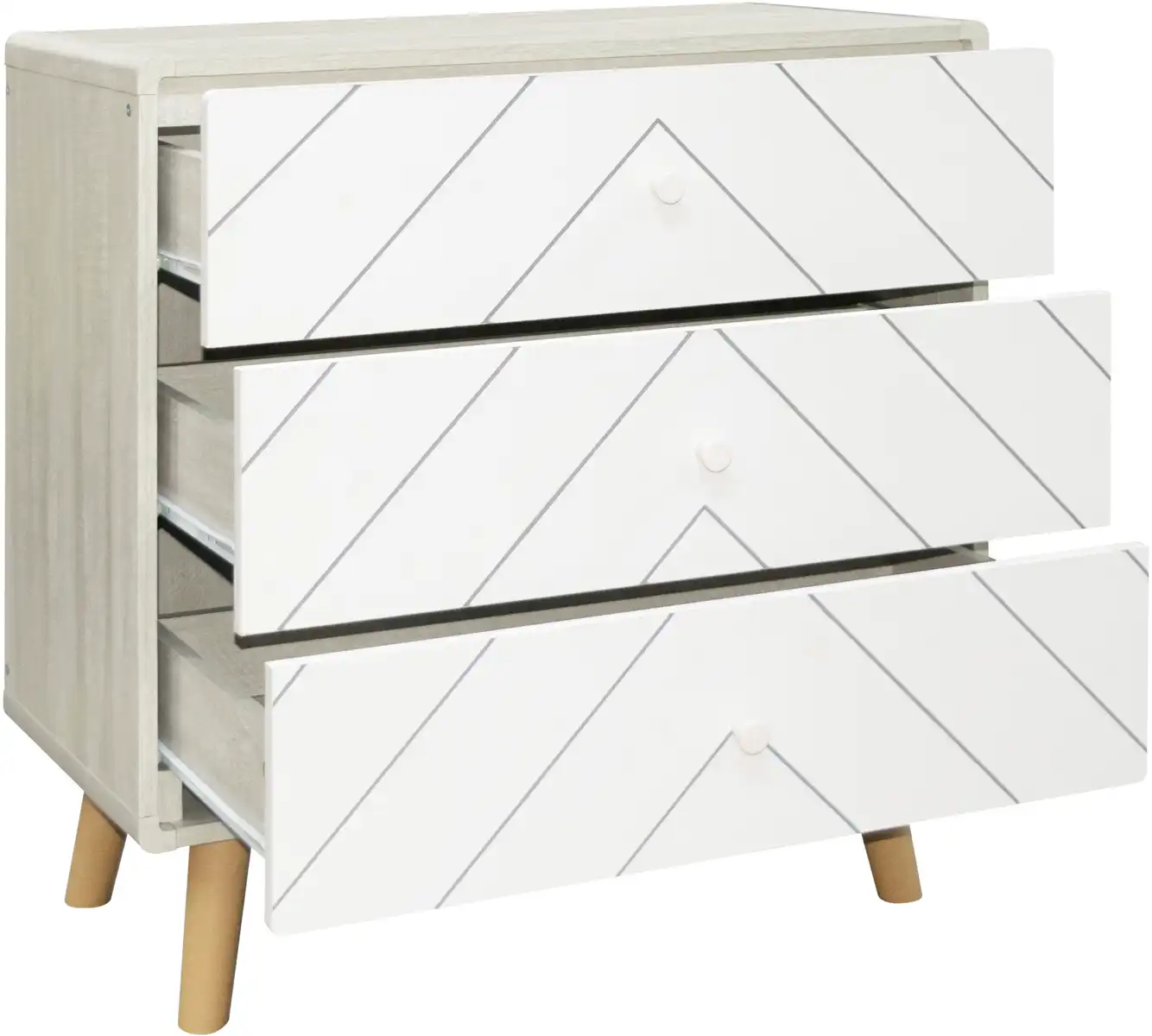 DIXIE-3-DRAWER-CHEST-DUSTY-GREYWHITE-2022-100-102-157-F03 - Jamies Furniture