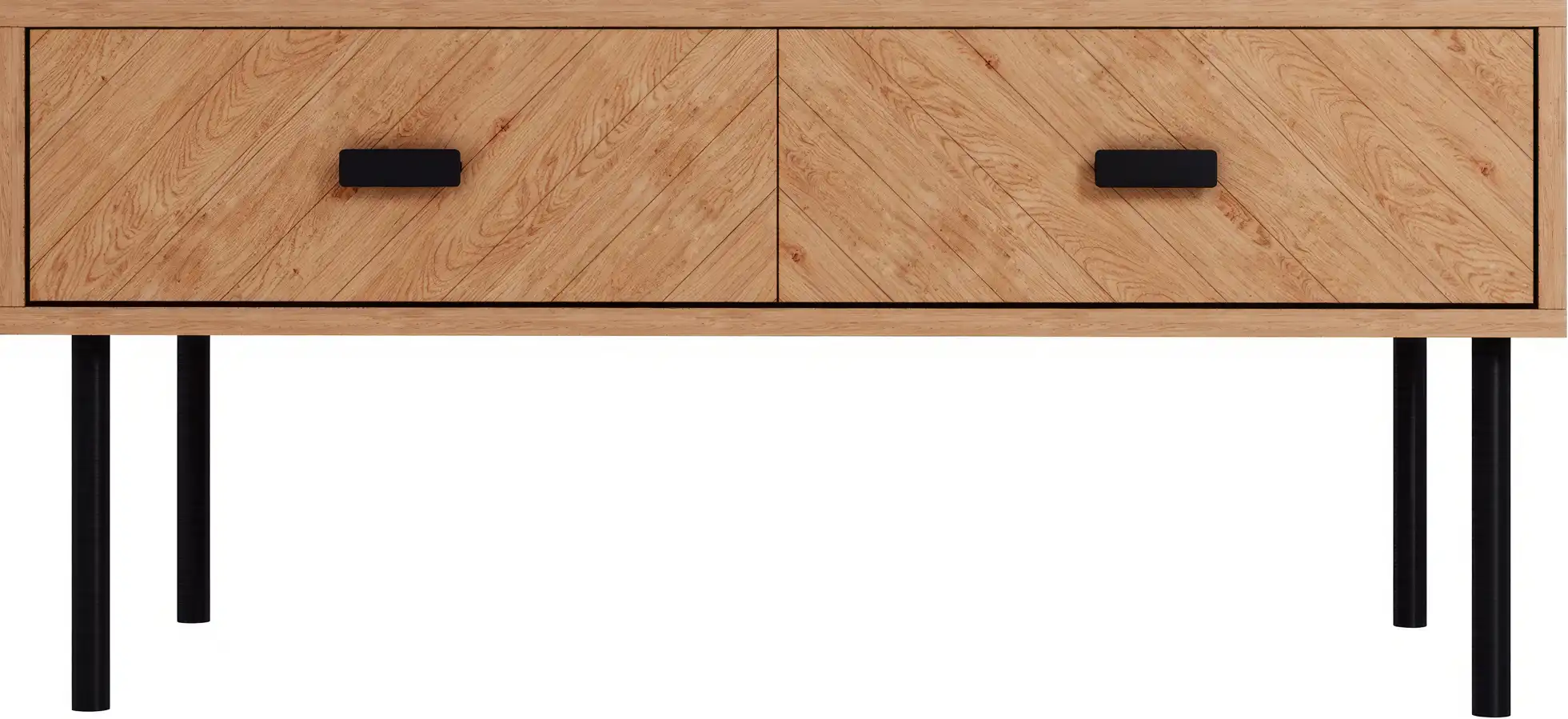 LEON-2-DRAWER-COFFEE-TABLE-MEDIUM-OAK-EFFECT-2023-300-301-076-03-DX - Jamies Furniture