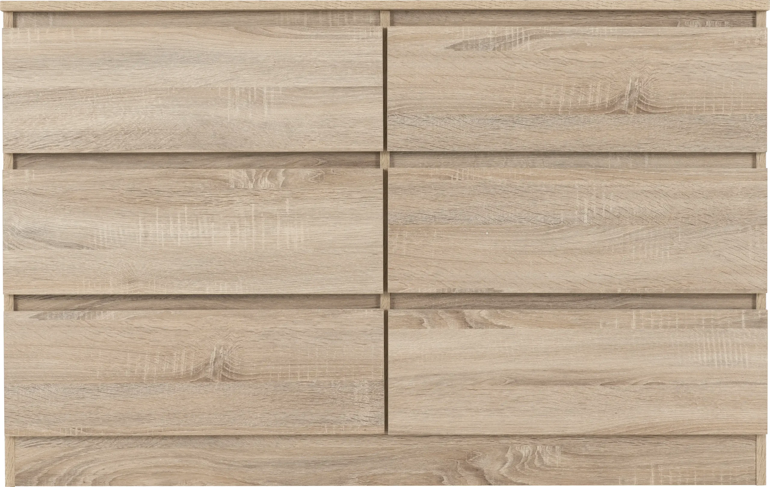 MALVERN-6-DRAWER-CHEST-SONOMA-OAK-EFFECT-2020-100-102-127-03 - Jamies Furniture