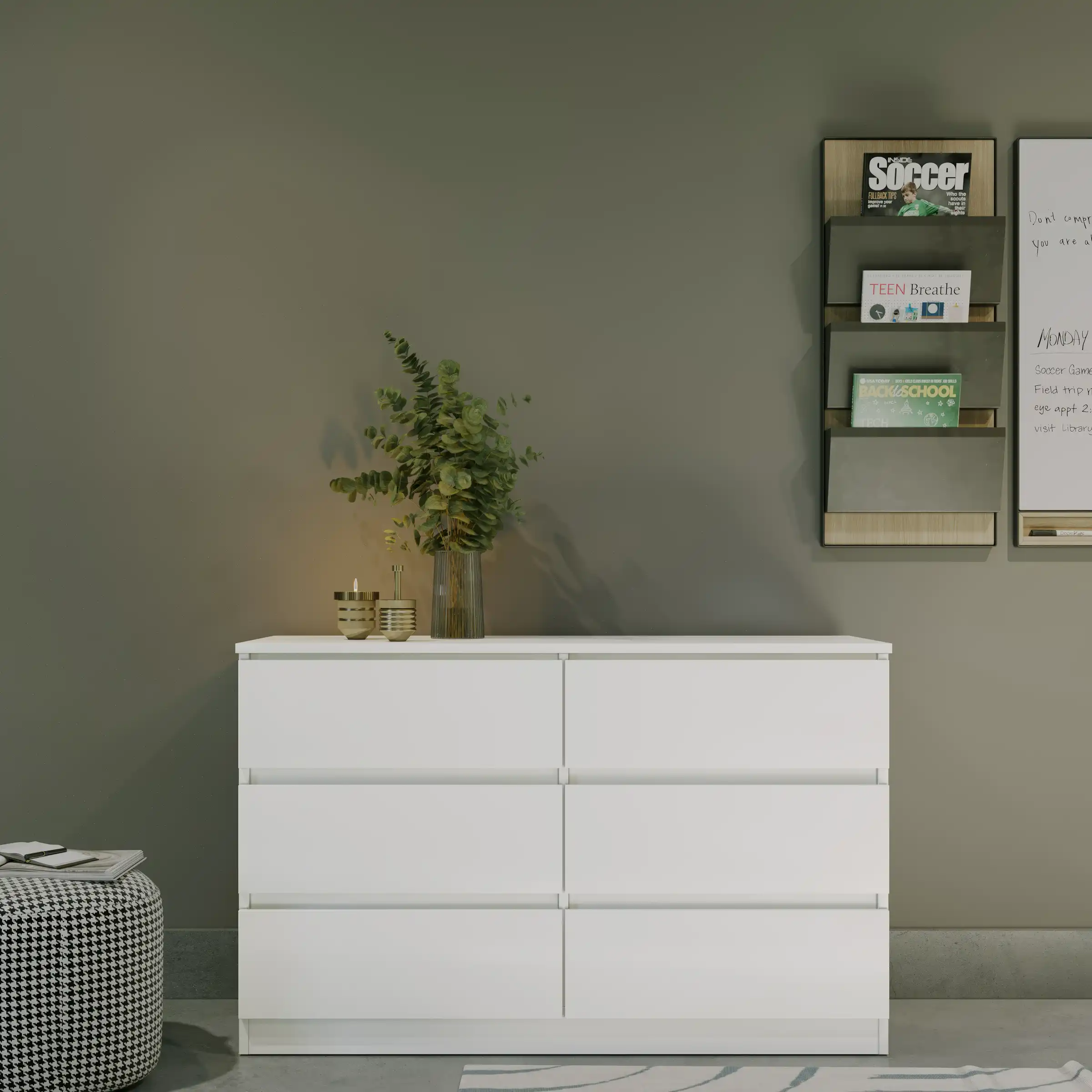 MALVERN-6-DRAWER-CHEST-WHITE-2025-100-102-128-03-DX - Jamies Furniture