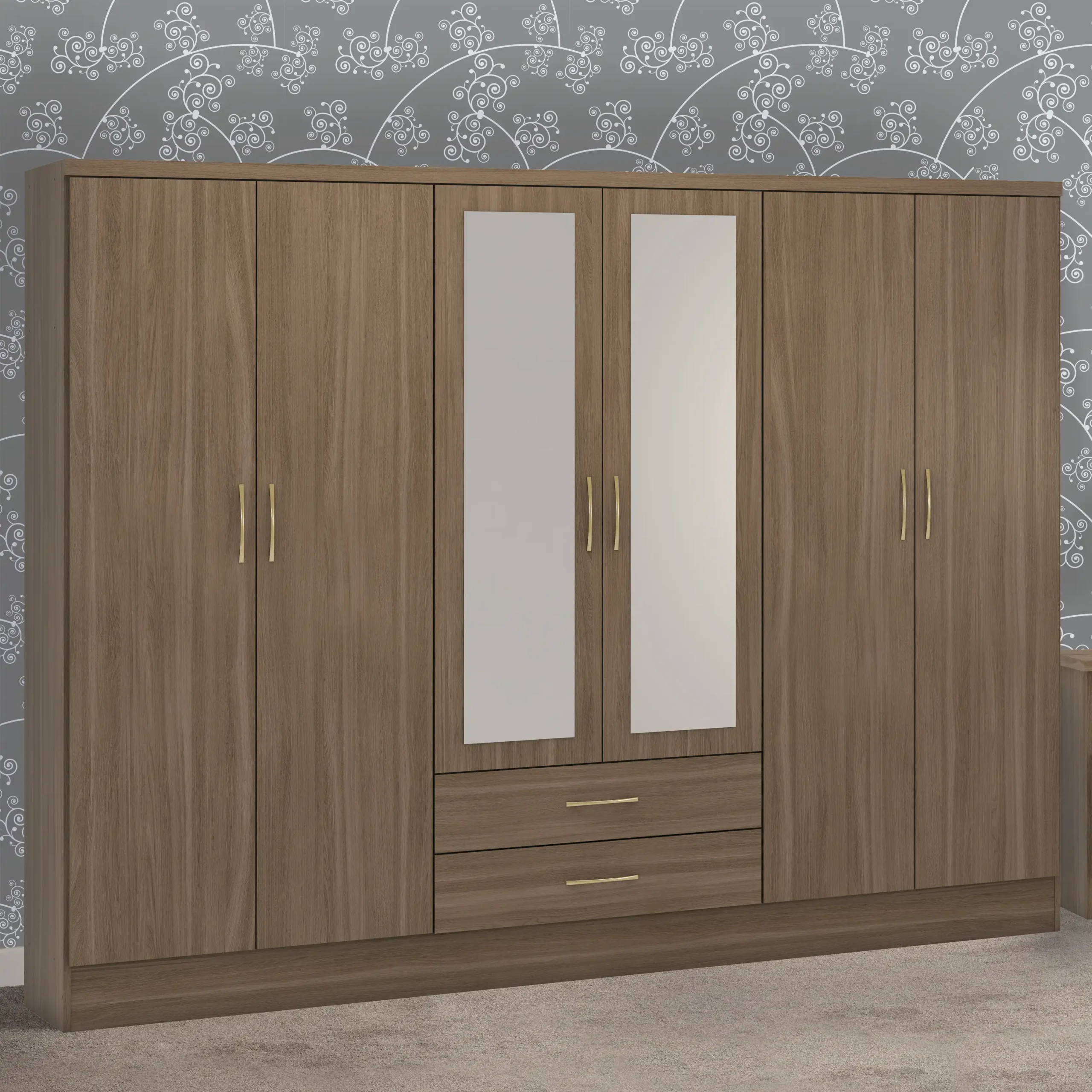 nevada-6-door-2-drawer-mirrored-wardrobe-4