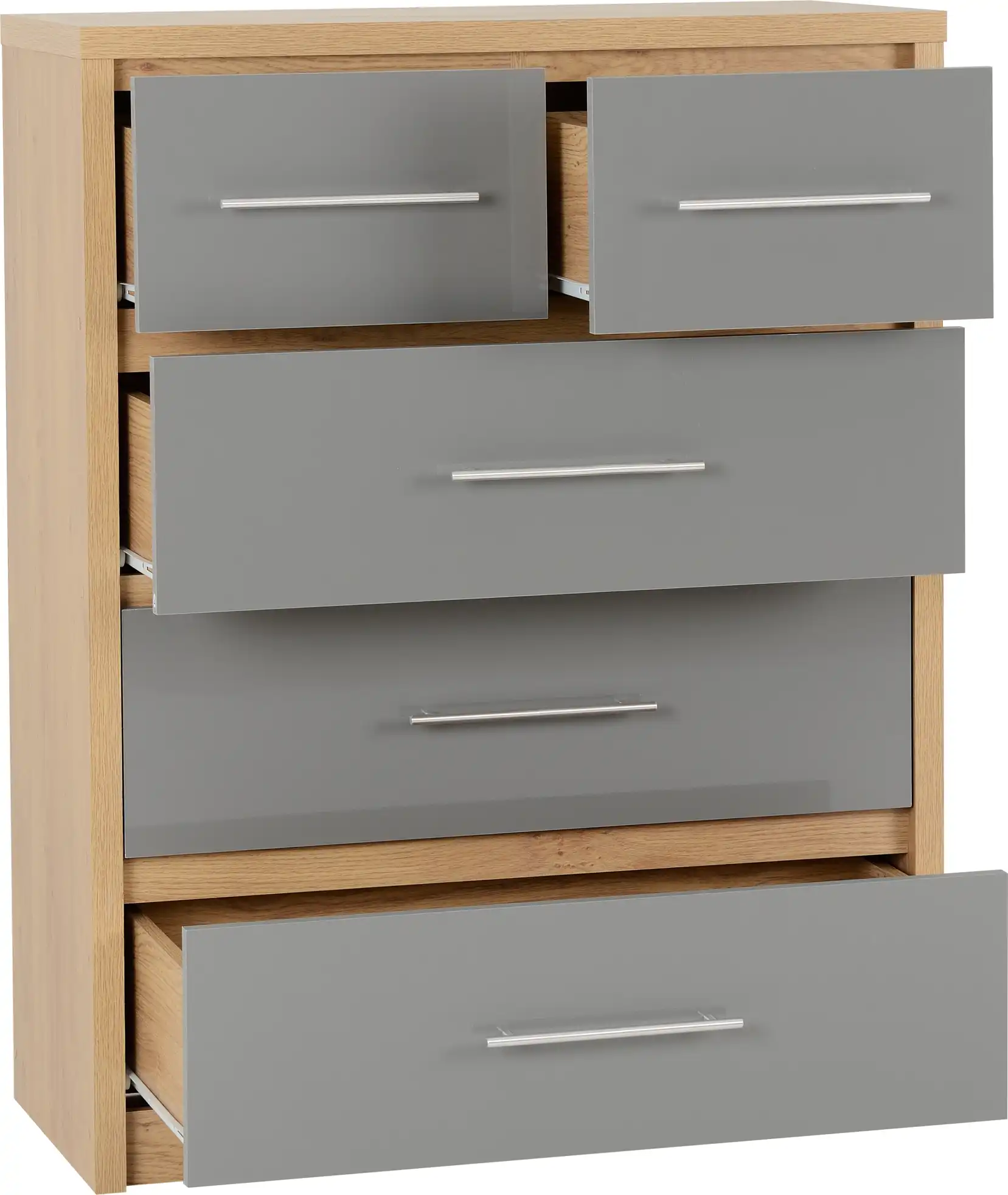 SEVILLE-3-2-DRAWER-CHEST-GREY-GLOSSLIGHT-OAK-EFFECT-VENEER-2019-02-100-102-086 - Jamies Furniture