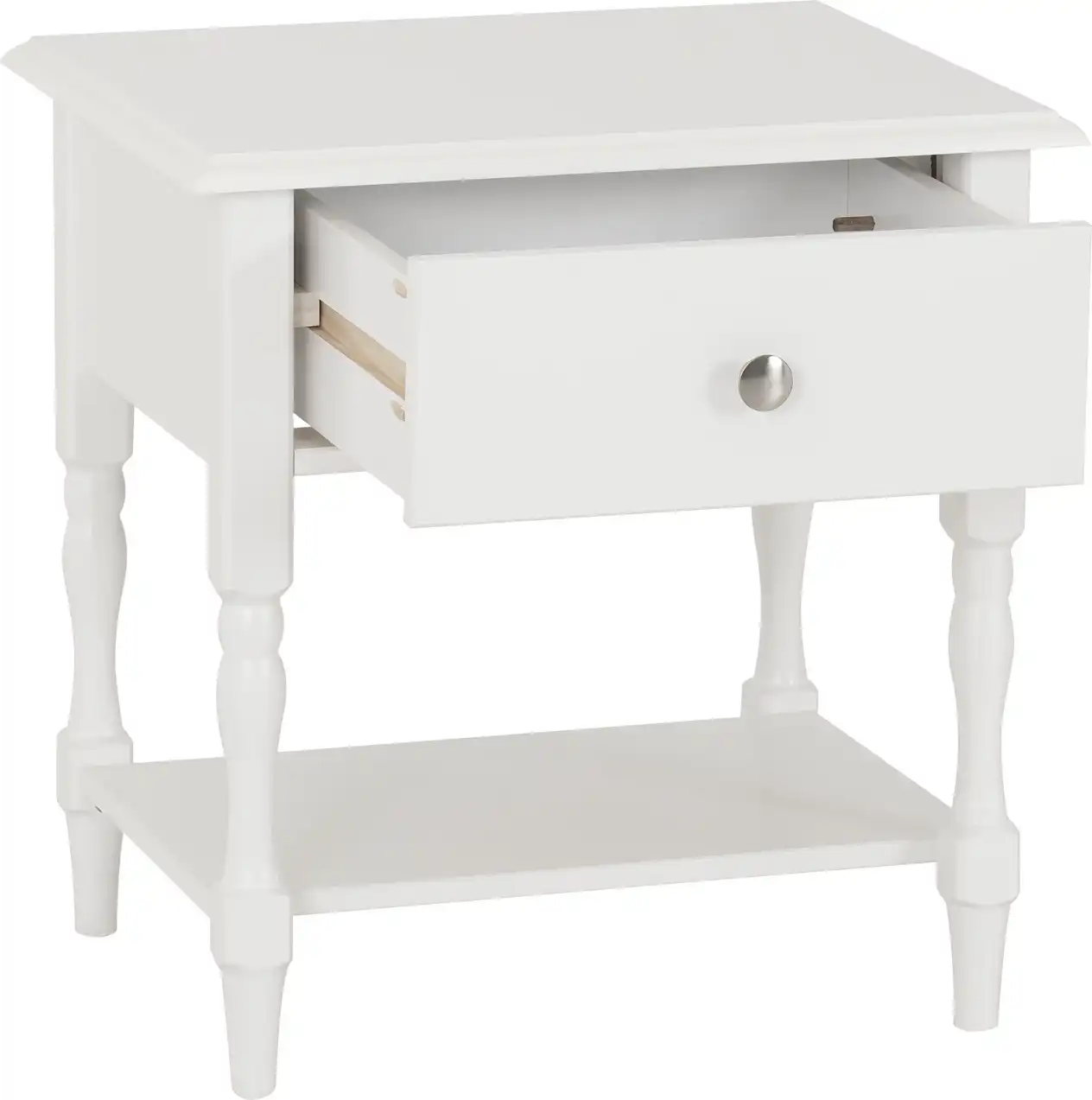 STRATFORD-1-DRAWER-SIDE-TABLE-WHITE-2025-300-302-067-02 - Jamies Furniture