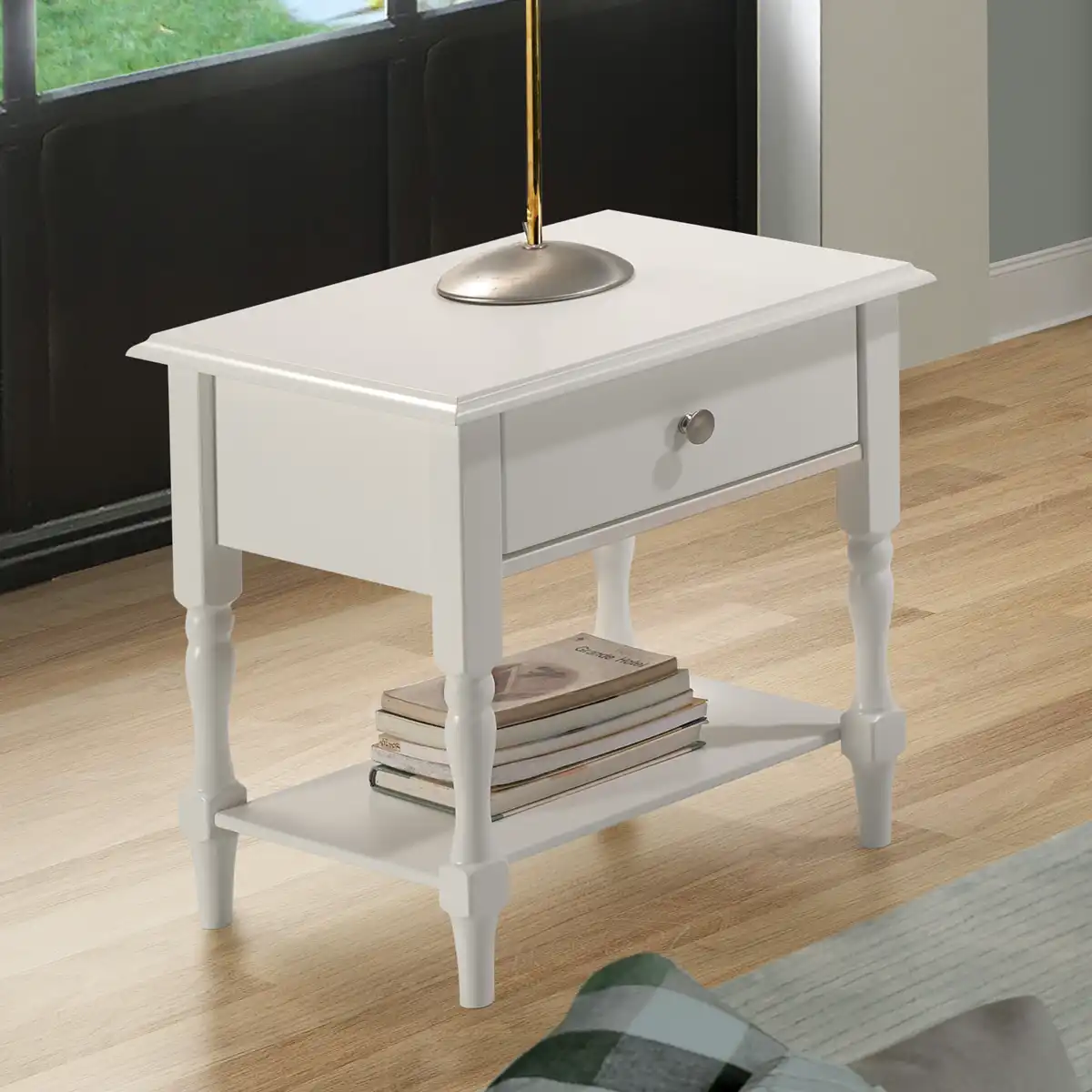STRATFORD-1-DRAWER-SIDE-TABLE-WHITE-2025-300-302-067-07 - Jamies Furniture